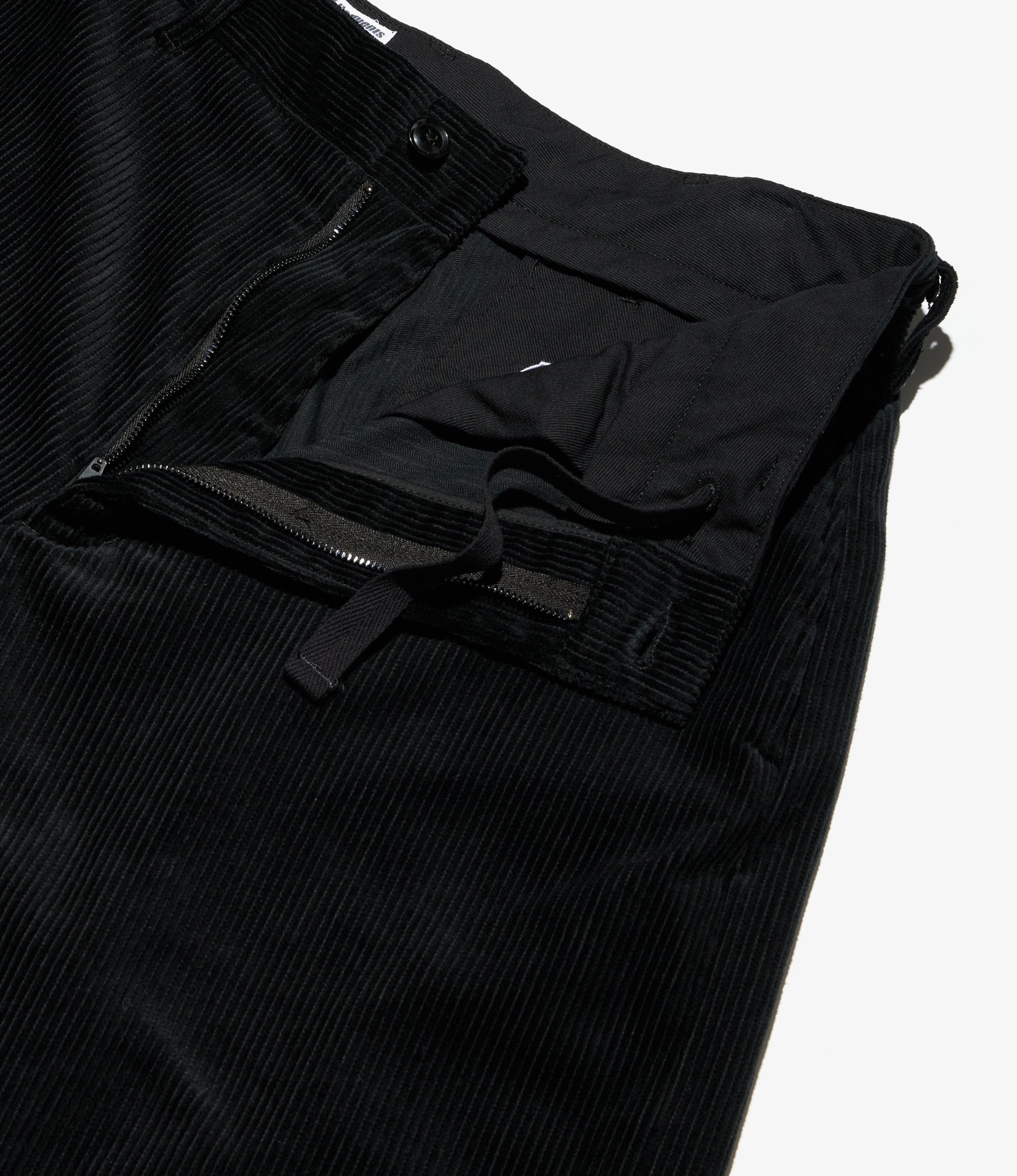 Chino Pant - Black Cotton 8W Corduroy