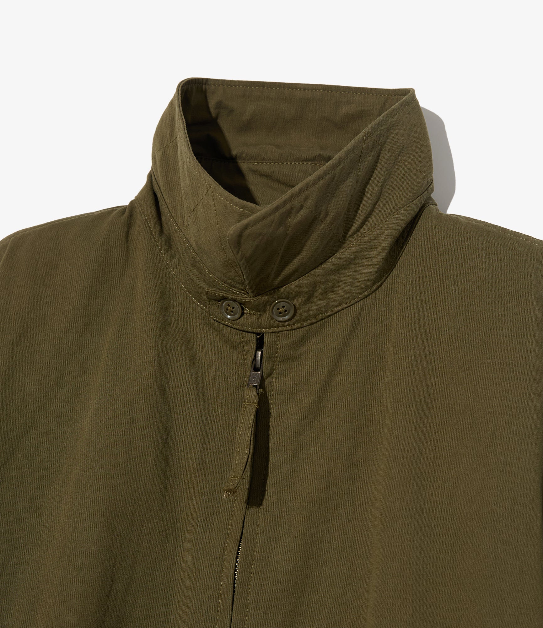 Engineered Garments - Claigton Jacket - Olive Cotton Sanded Cloth