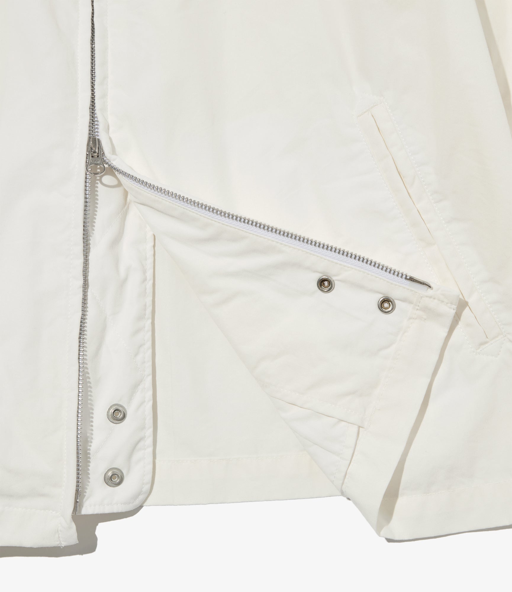 Claigton Jacket - White Lt. Weight Nyco Poplin