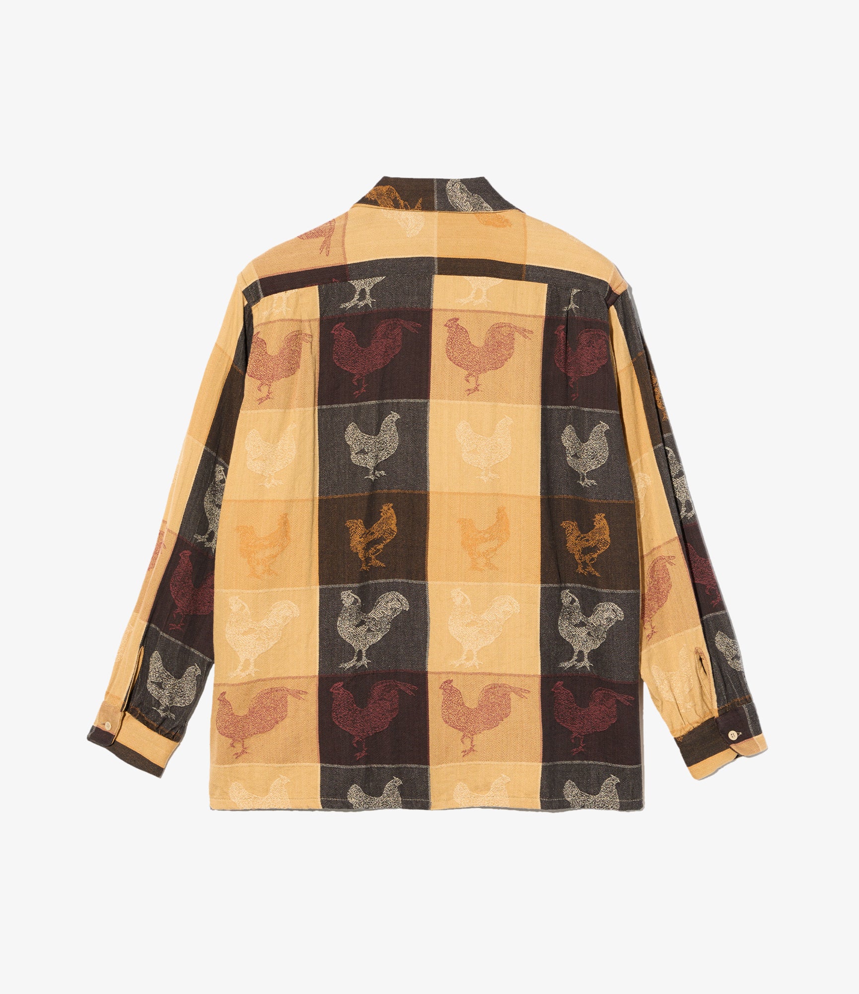 Classic Shirt - Khaki Cotton Bird Block Jq.