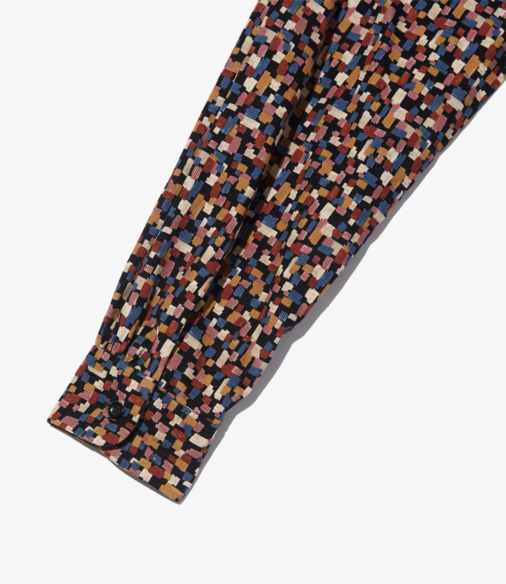 Classic Shirt - Black 21W Corduroy Deco Print