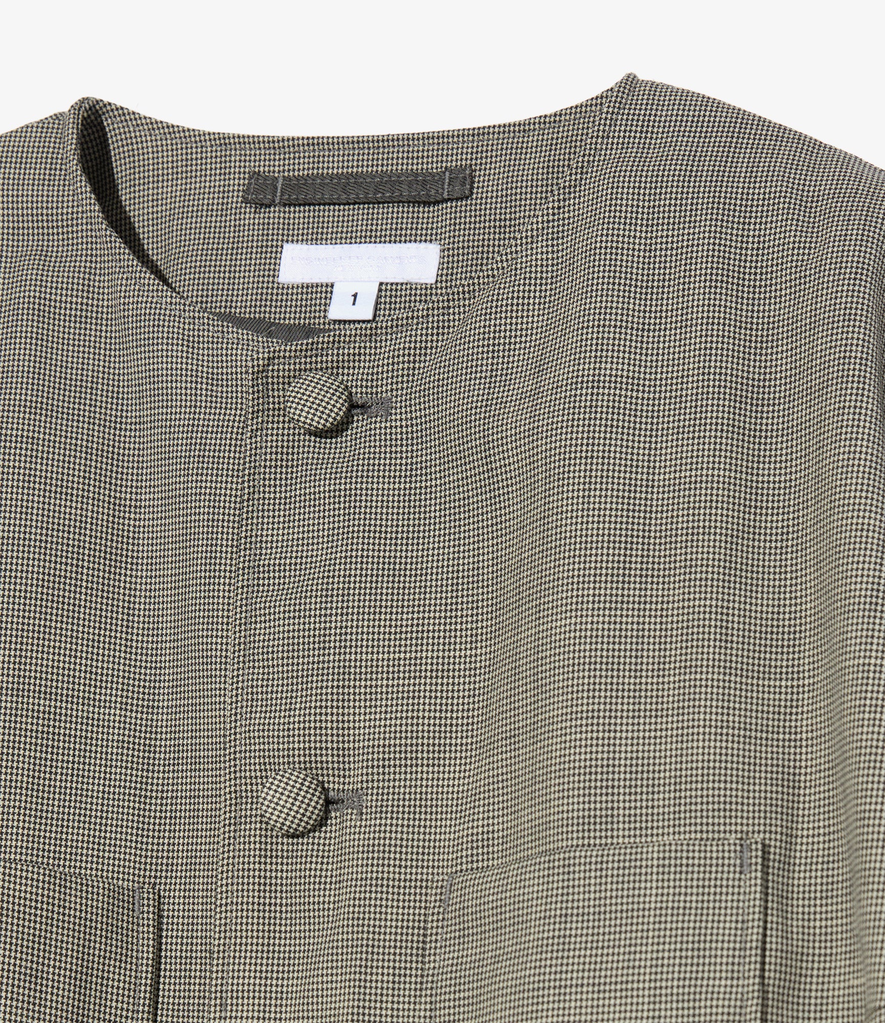 Women's CN Jacket - Grey Micro Houndstooth Tropical Wool