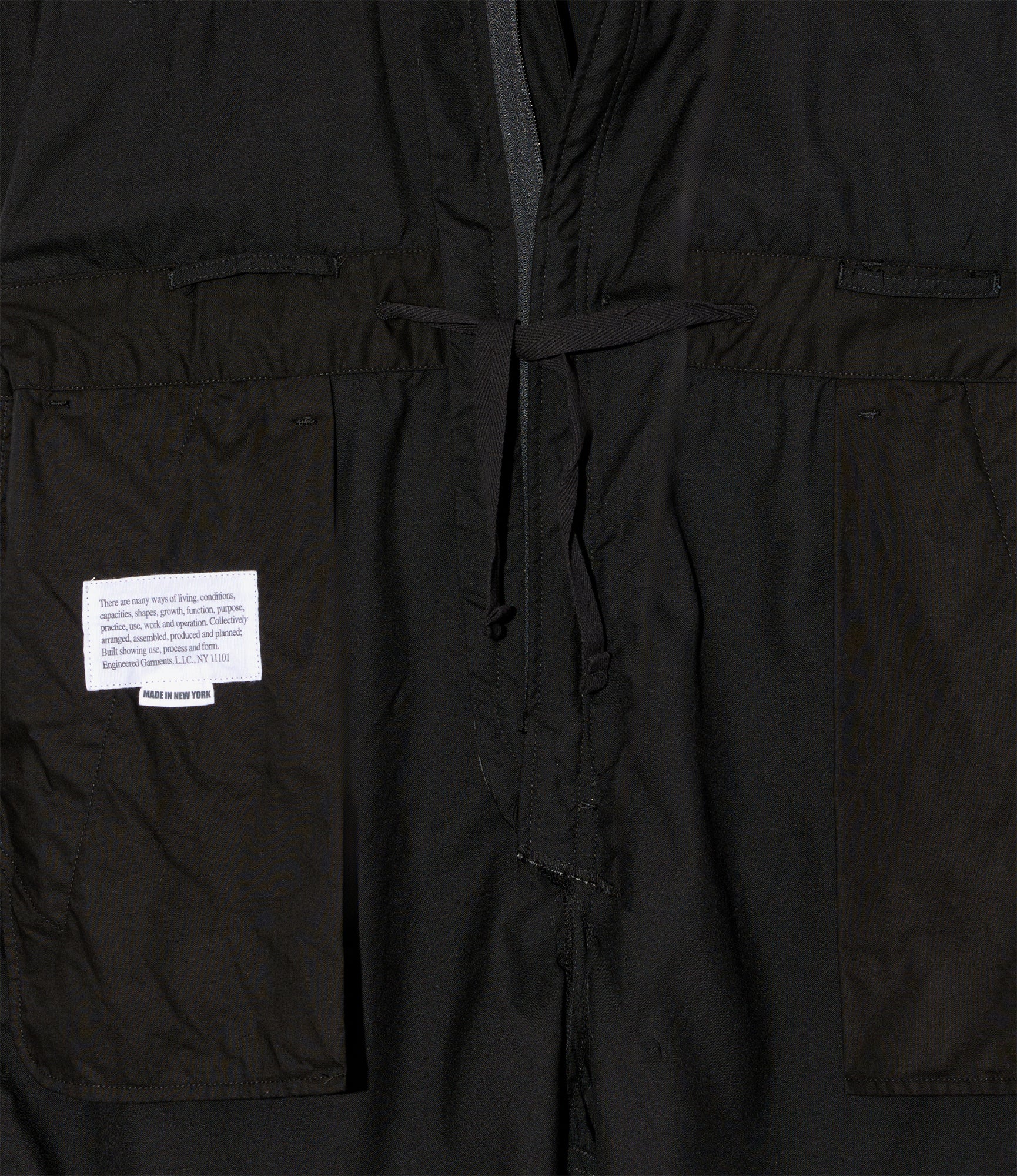 Combi Suit - Black Tropical Wool