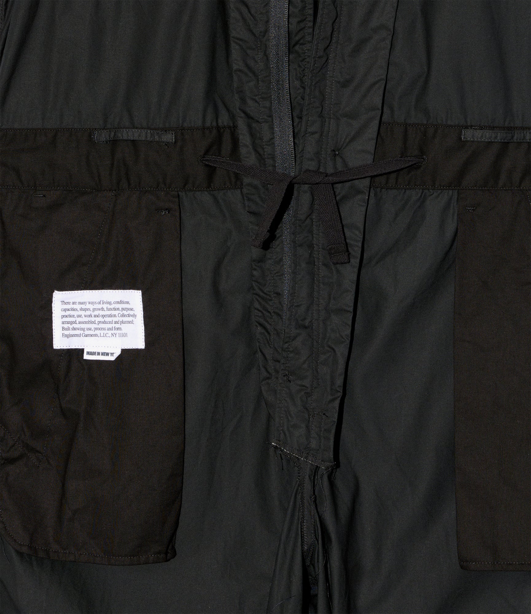 Combi Suit - Black Cotton Highcount Twill