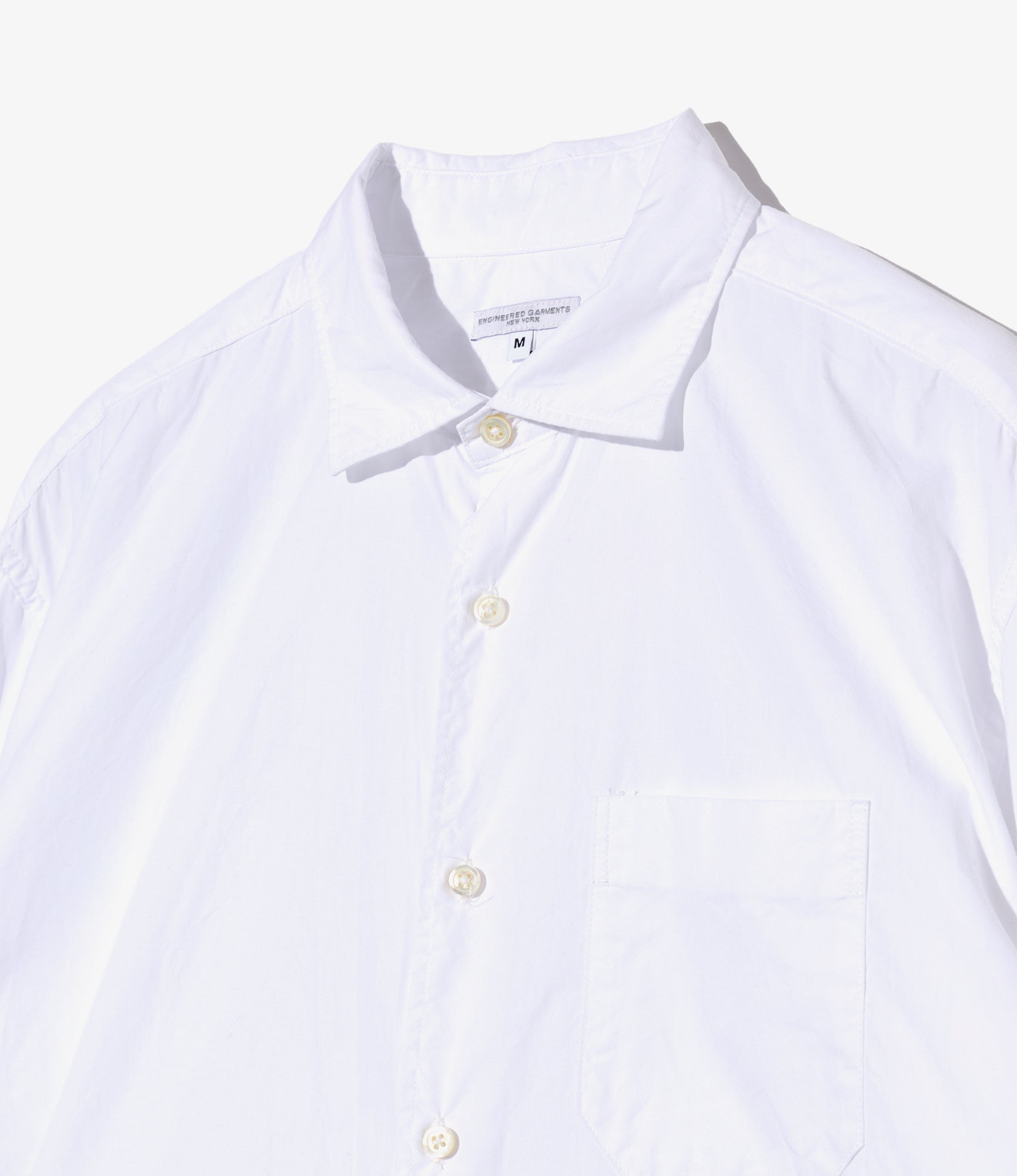 Combo Spread Collar Shirt - White 100's 2Ply Broadcloth