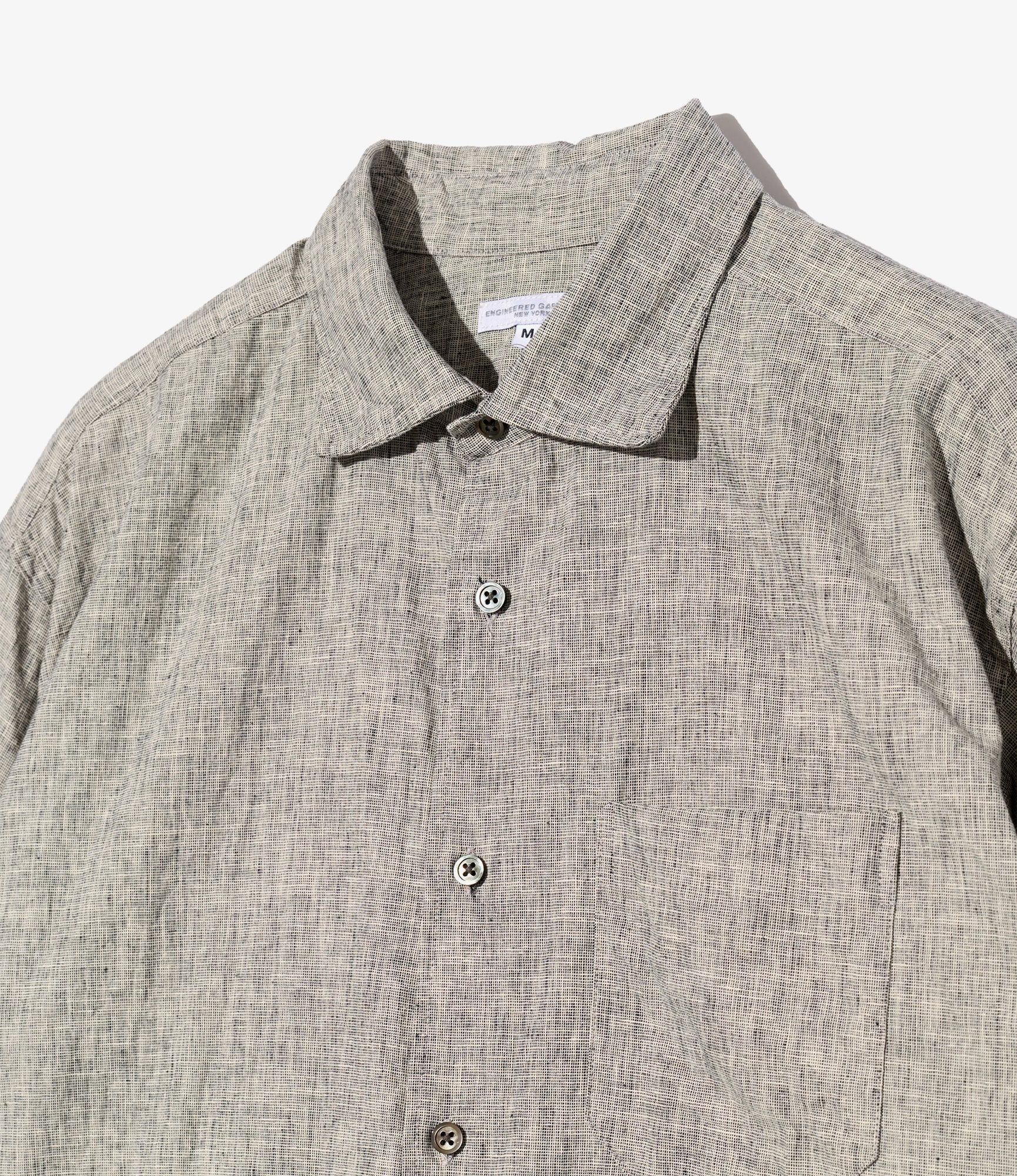 Combo Spread Collar Shirt - H. Grey CL Melange