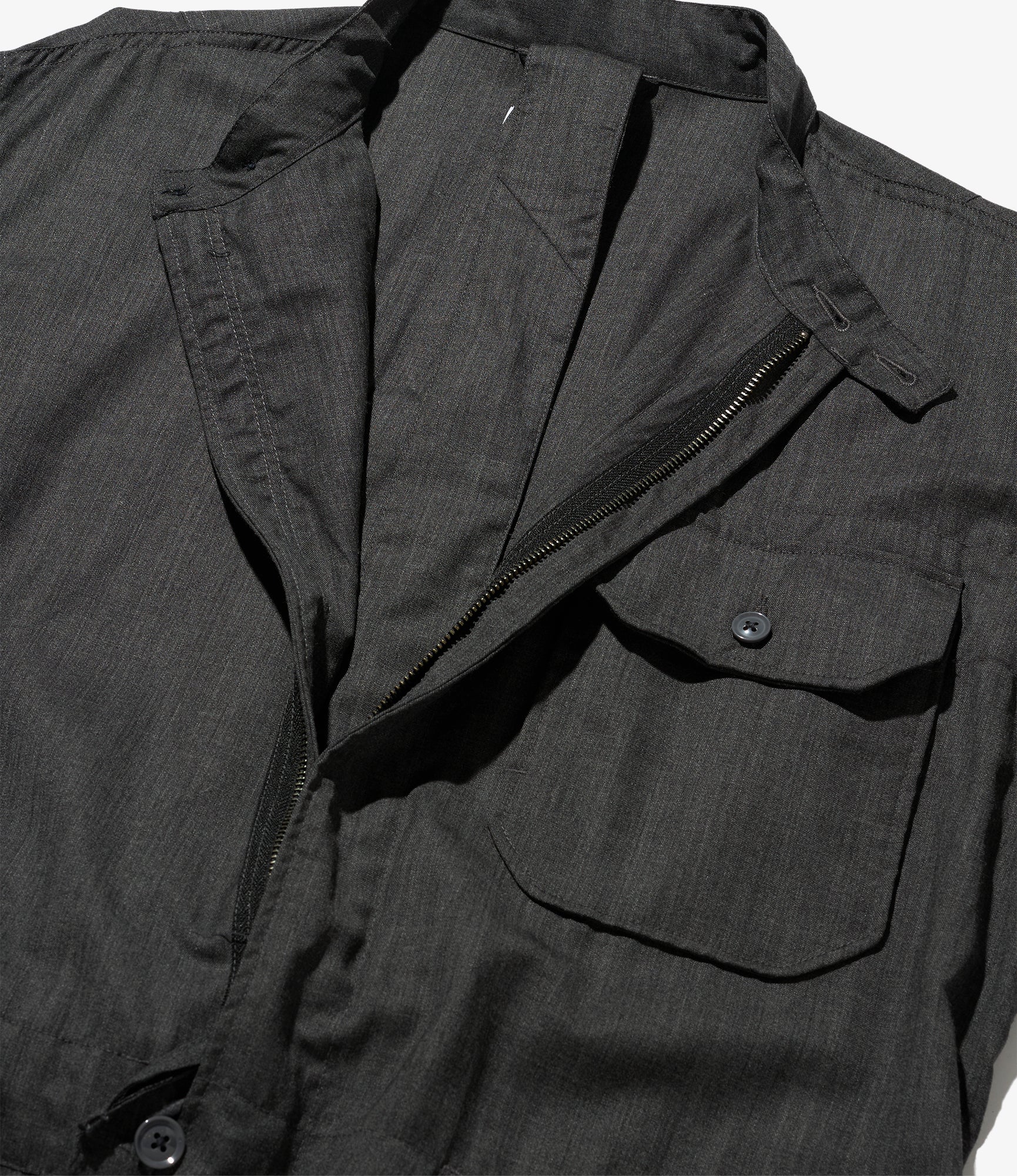 Coverall Suit - Charcoal Tropical Wool