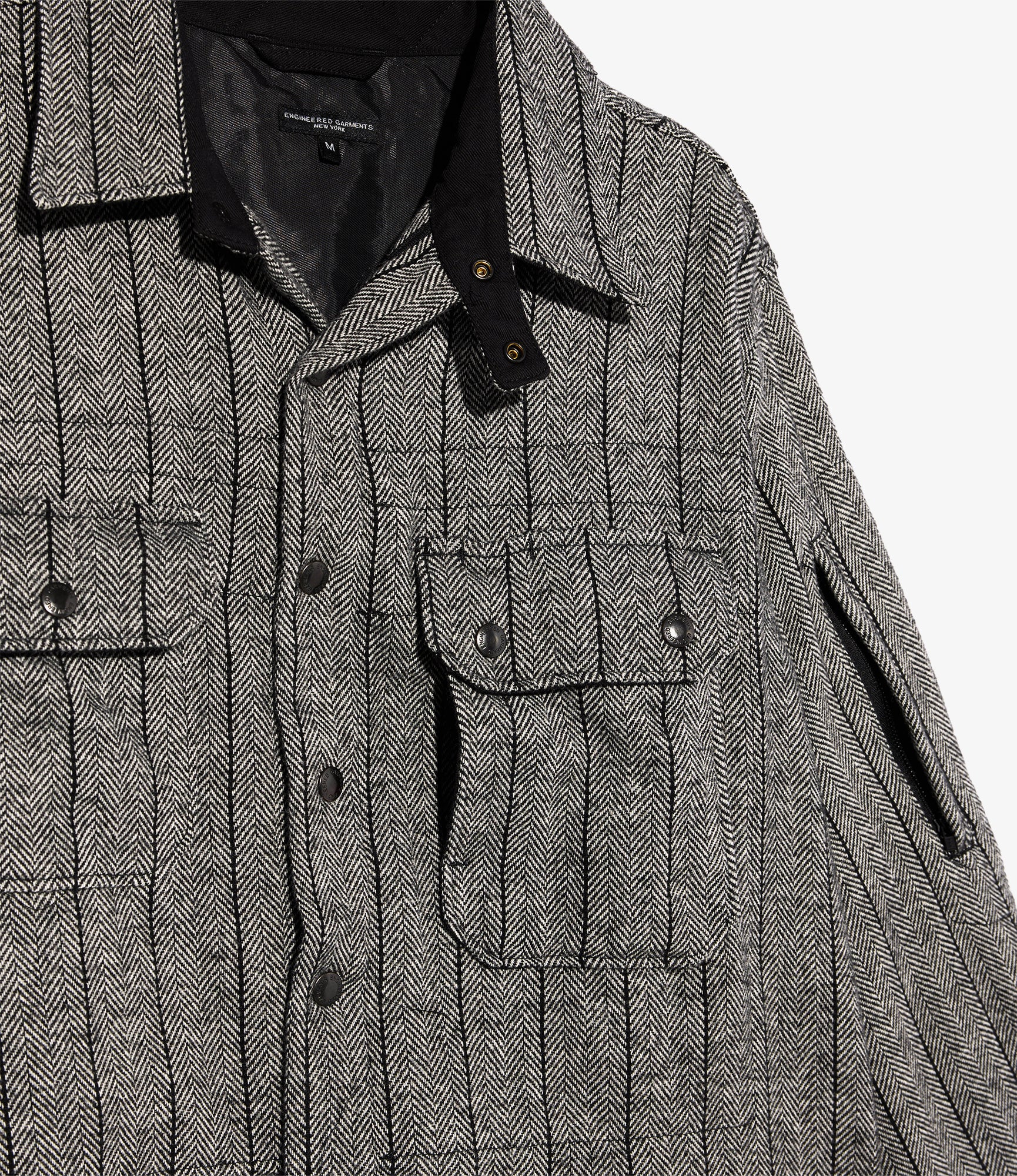 CPO Shirt Jacket - Dk. Grey Wool Striped HB