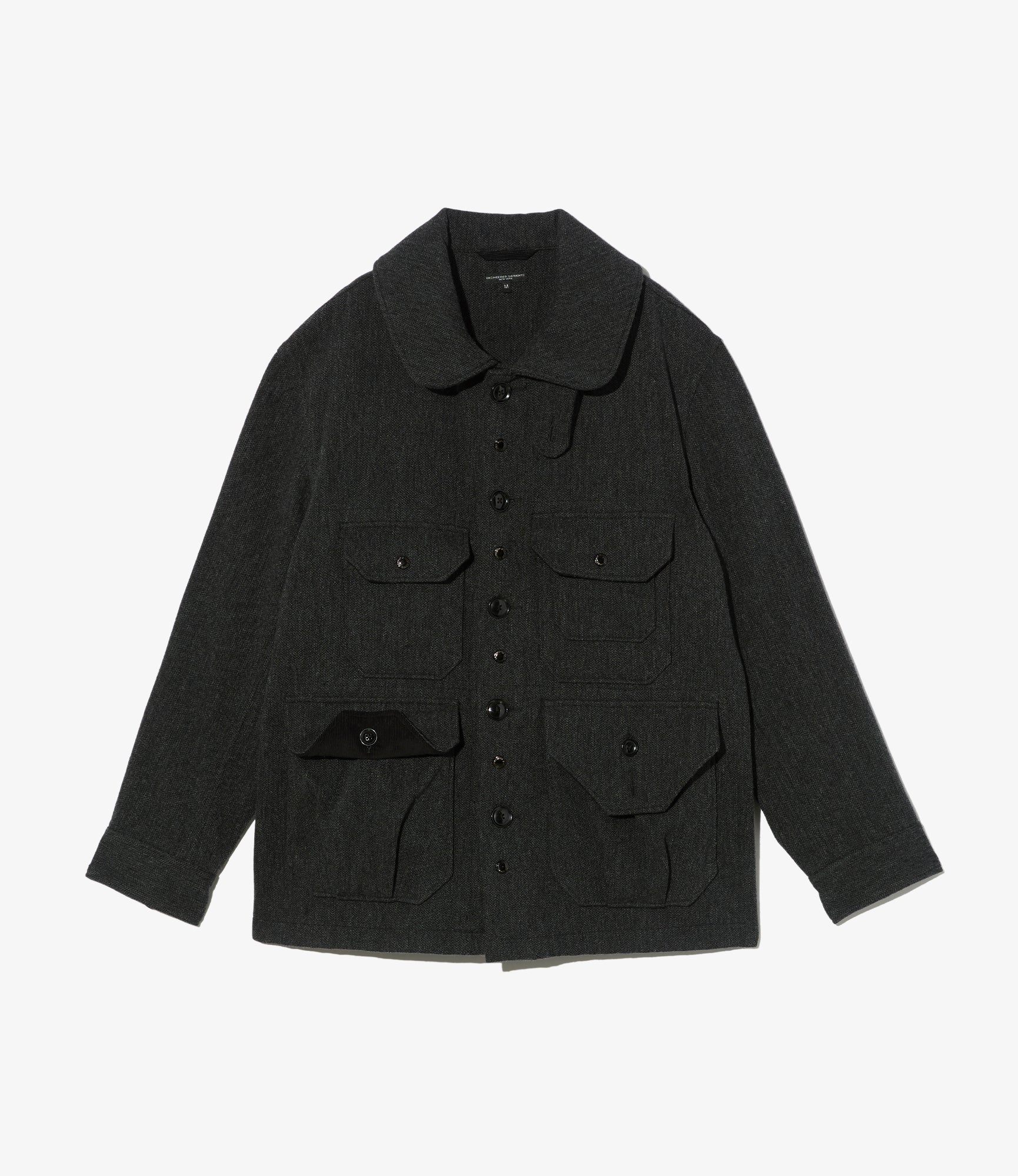 Cruiser Jacket - Charcoal Wool Poly Heavy Tweed