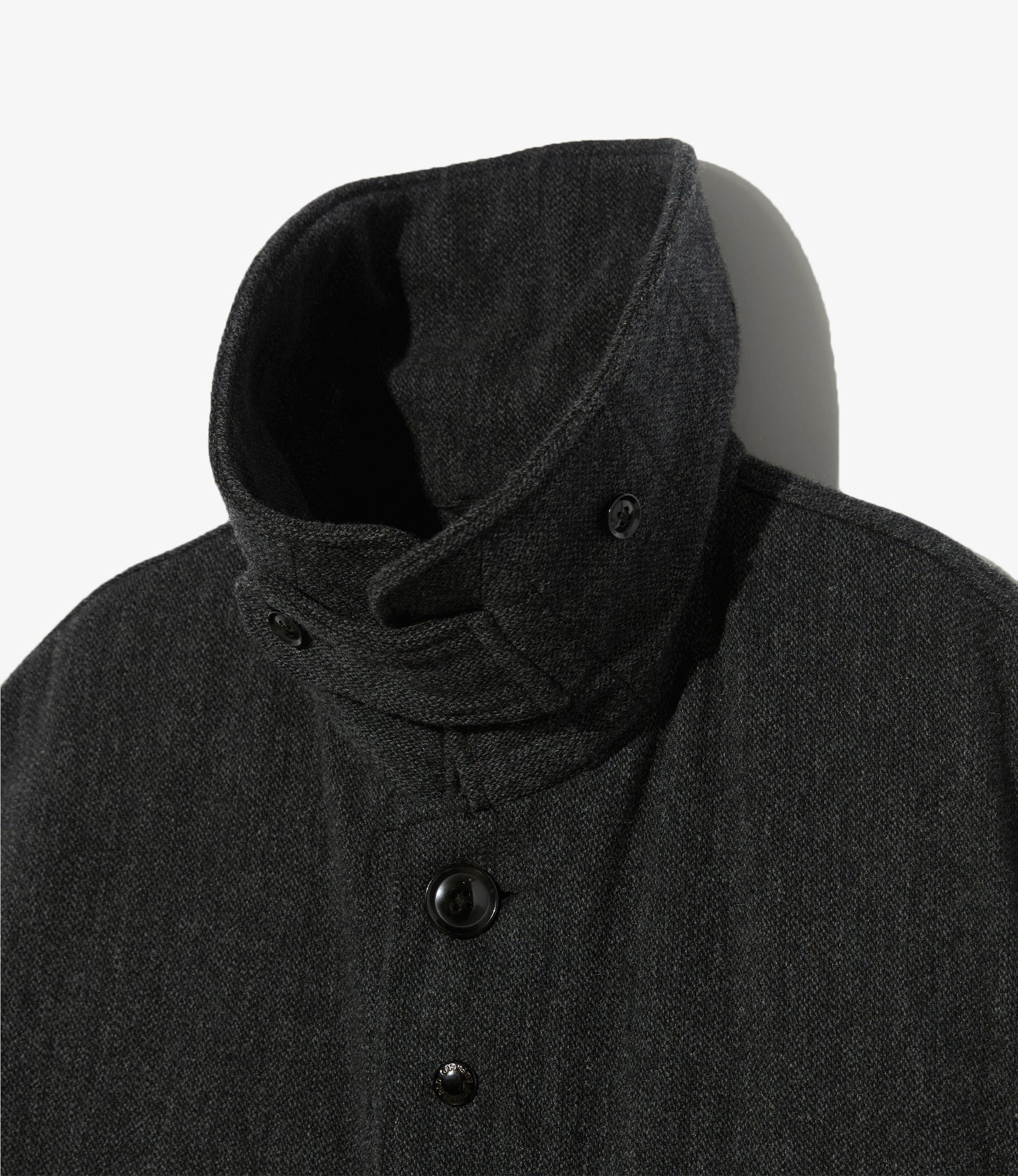 Cruiser Jacket - Charcoal Wool Poly Heavy Tweed