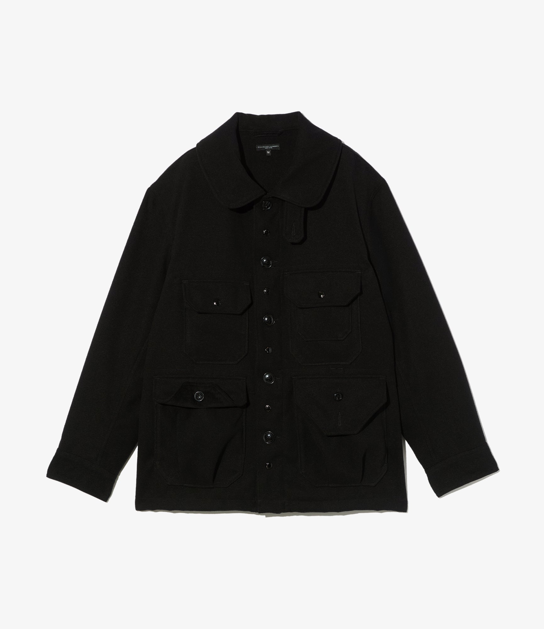 Cruiser Jacket - Black Polyester Fake Melton