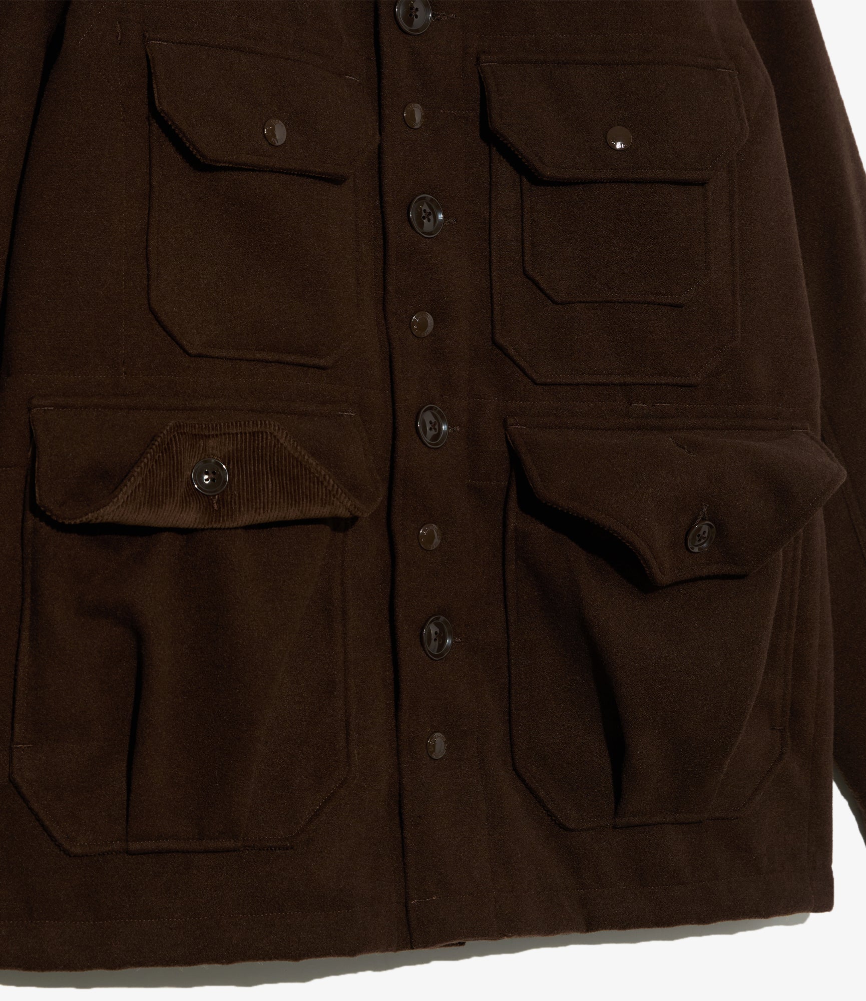 Cruiser Jacket - Brown Polyester Fake Melton