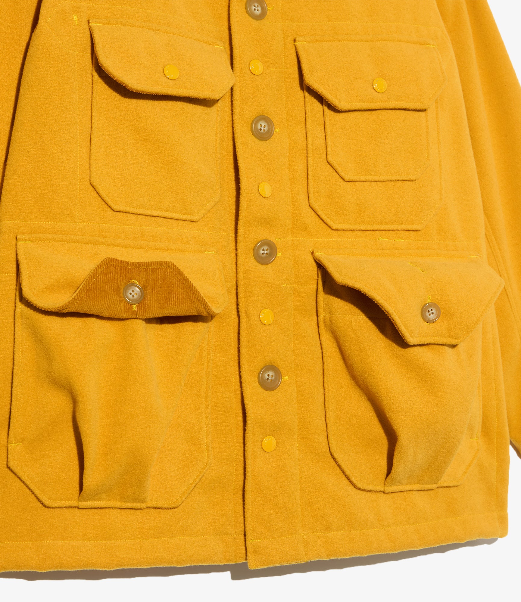 Cruiser Jacket - Gold Polyester Fake Melton