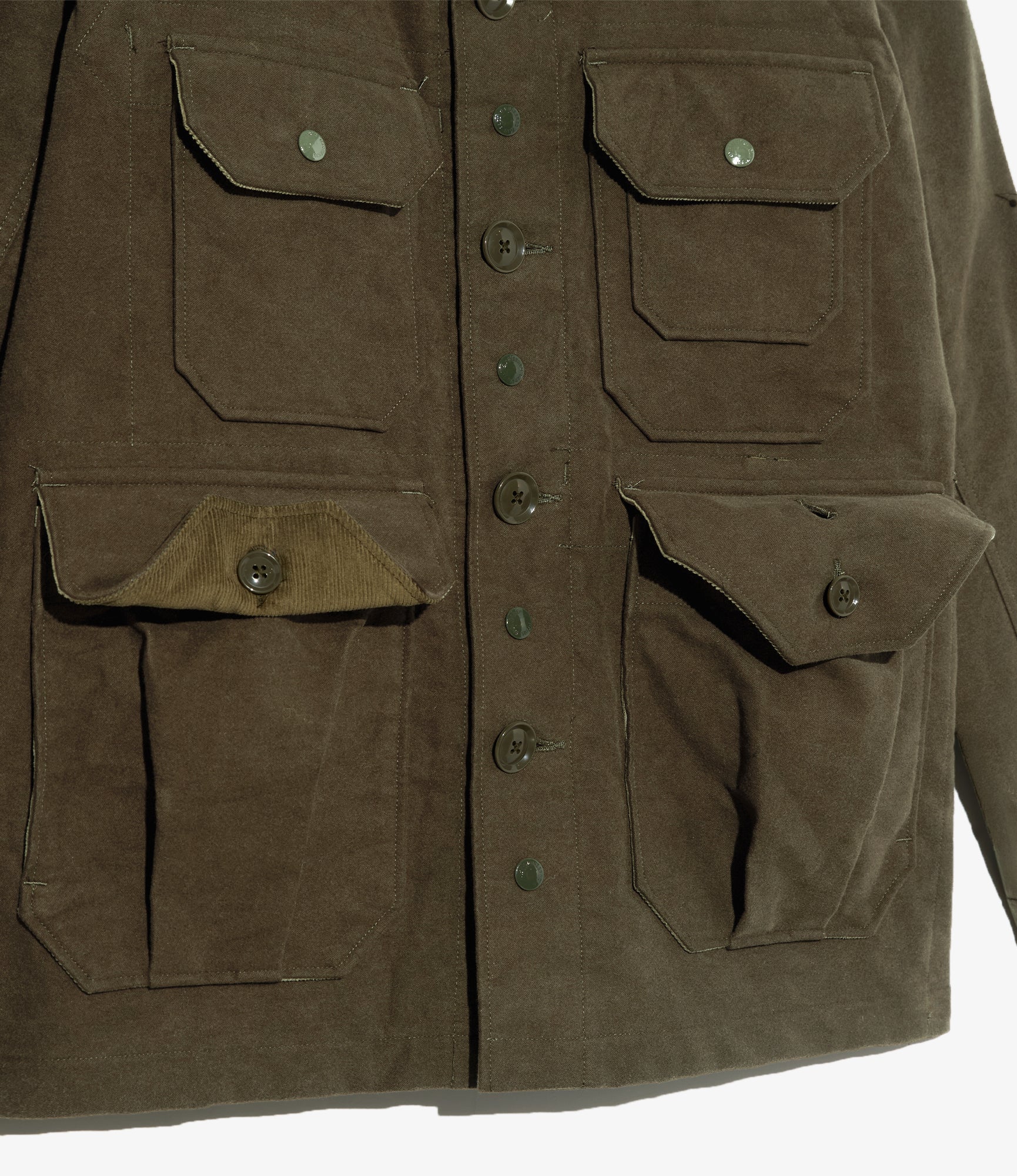 Cruiser Jacket - Olive Cotton Moleskin