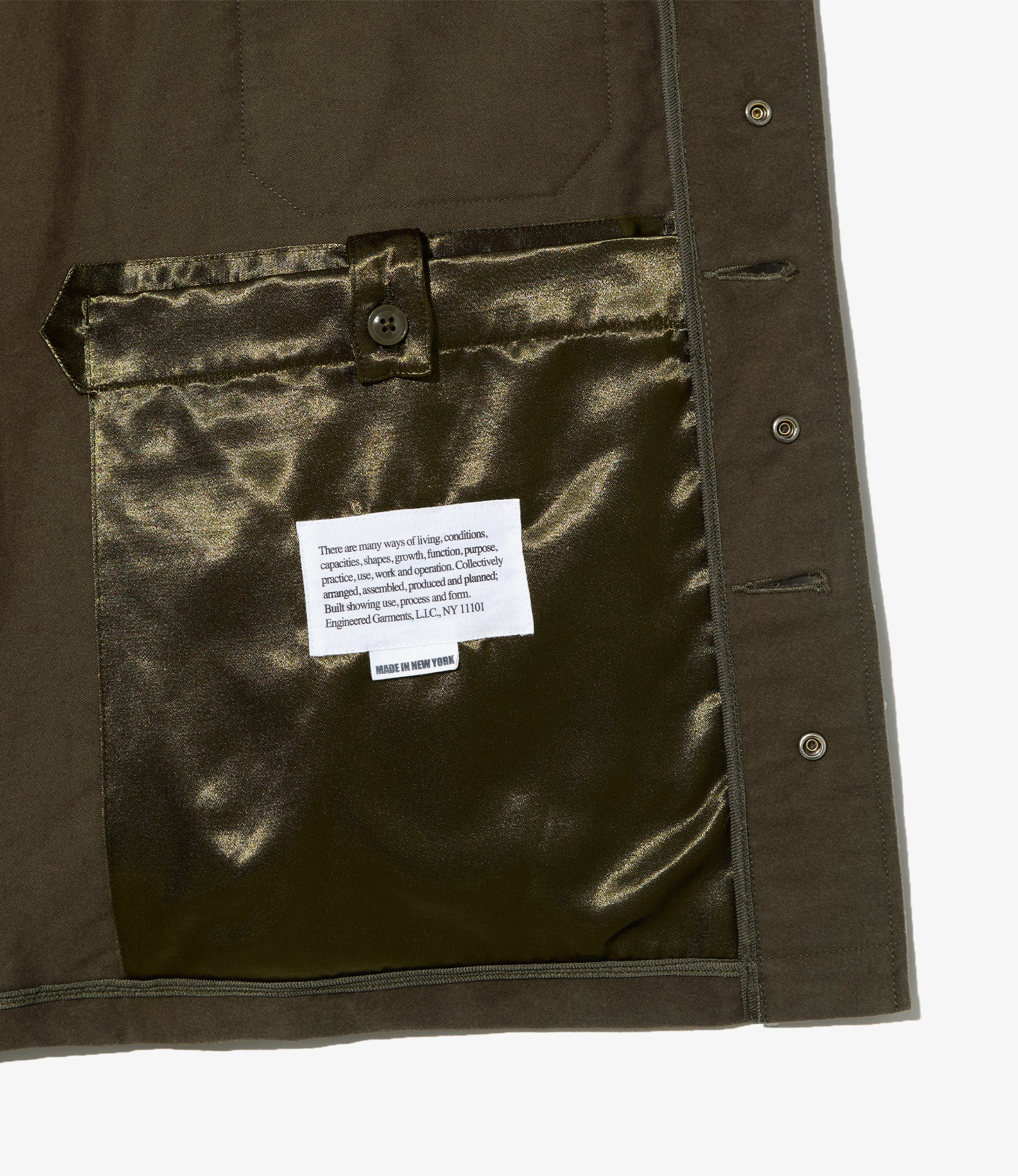 Cruiser Jacket - Olive Cotton Moleskin