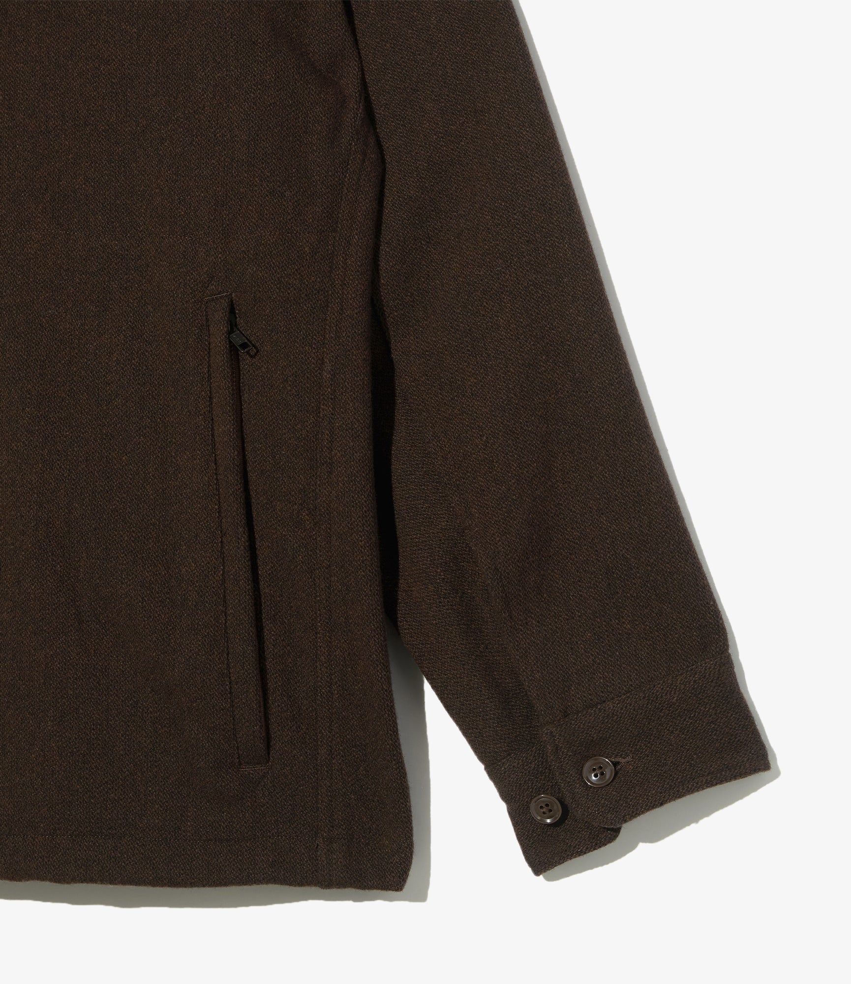 Cruiser Jacket - Dk. Brown Poly Heavy Tweed