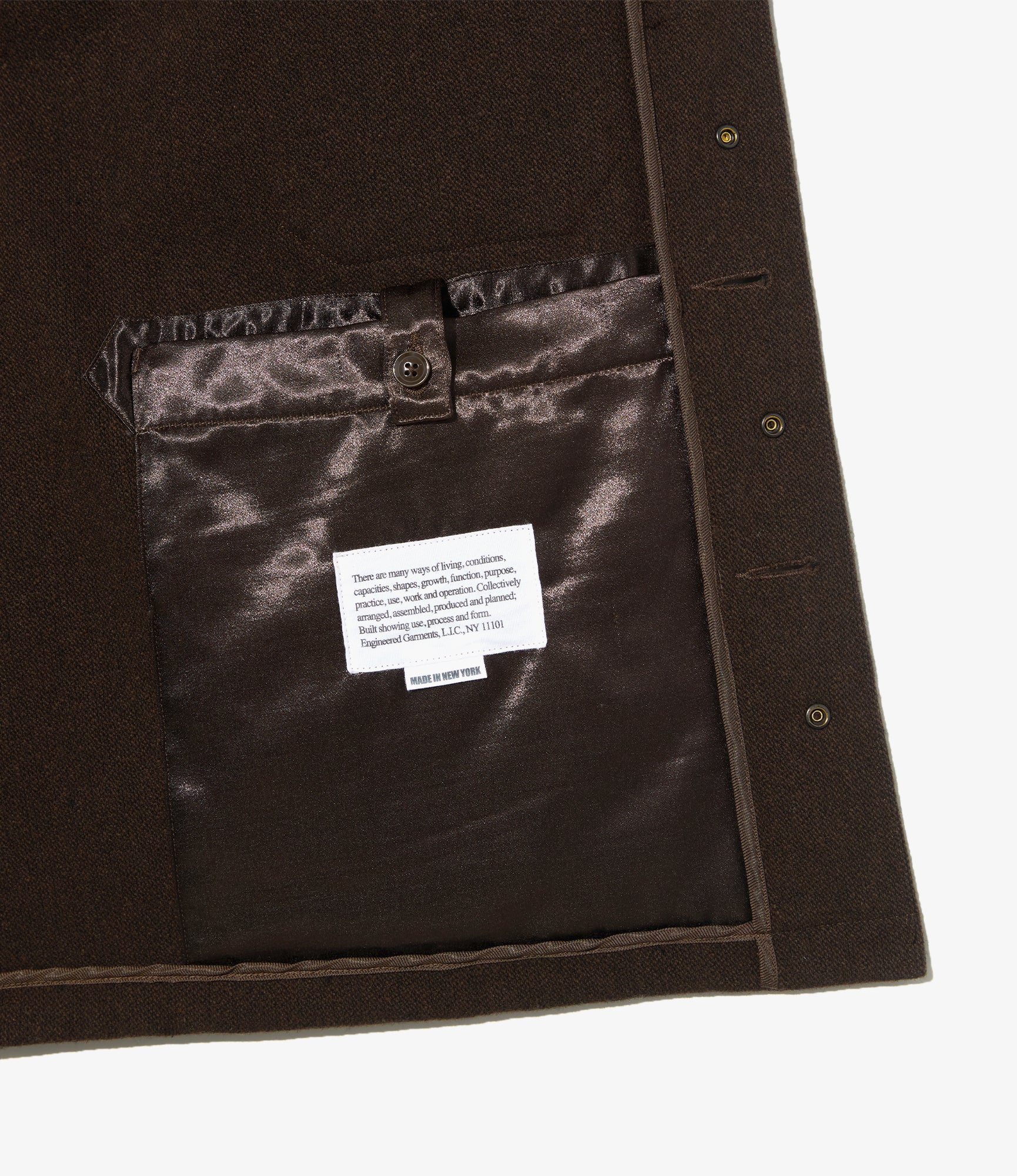 Cruiser Jacket - Dk. Brown Poly Heavy Tweed
