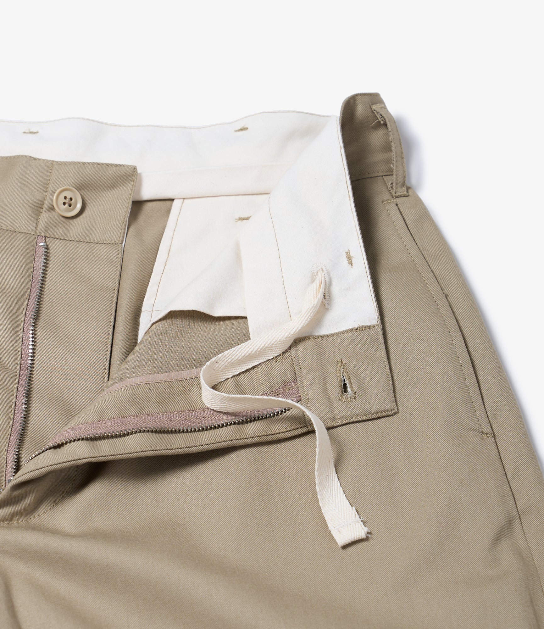 Chino Pant - Khaki 6.5oz Flat Twil