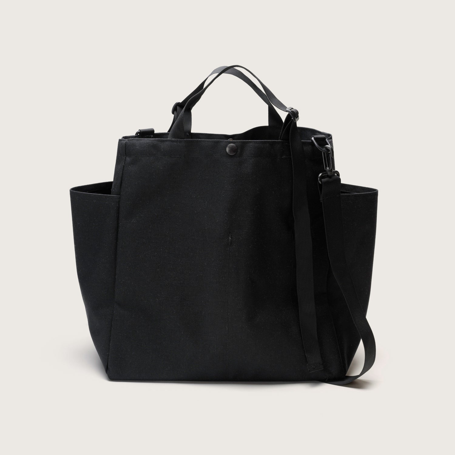 Carry-all Beach Bag - Canvas Nylon - Black