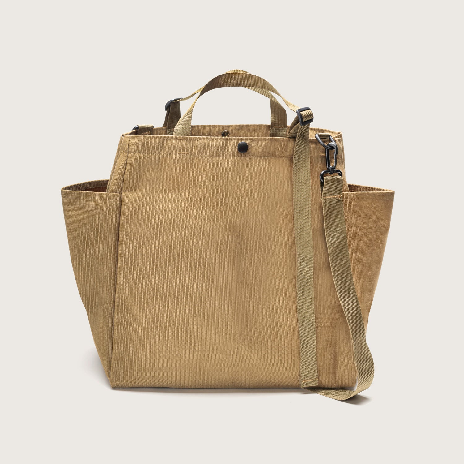 Carry-all Beach Bag - Canvas Nylon - Khaki