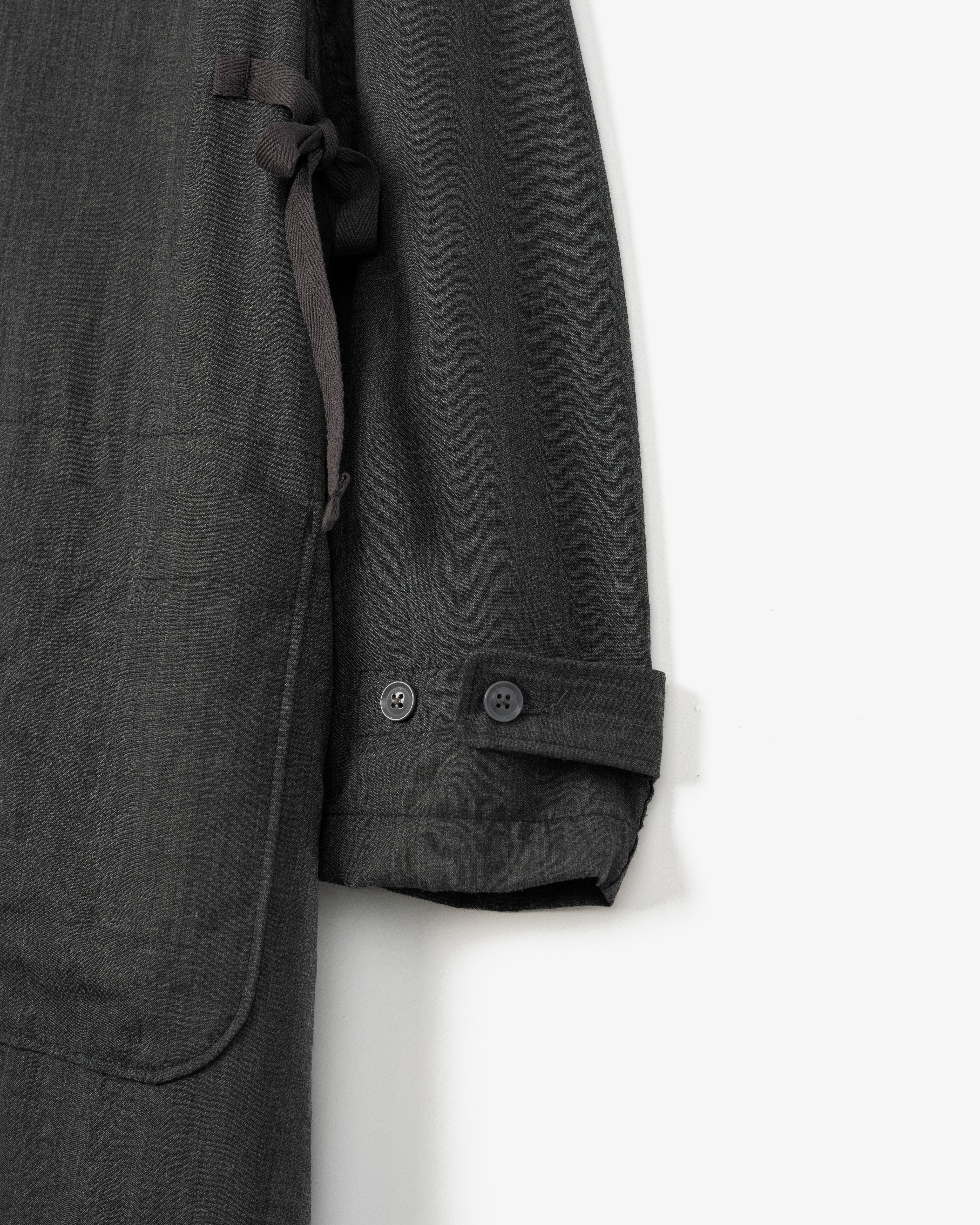 Women's Duffle Dress - Charcoal Tropical Wool