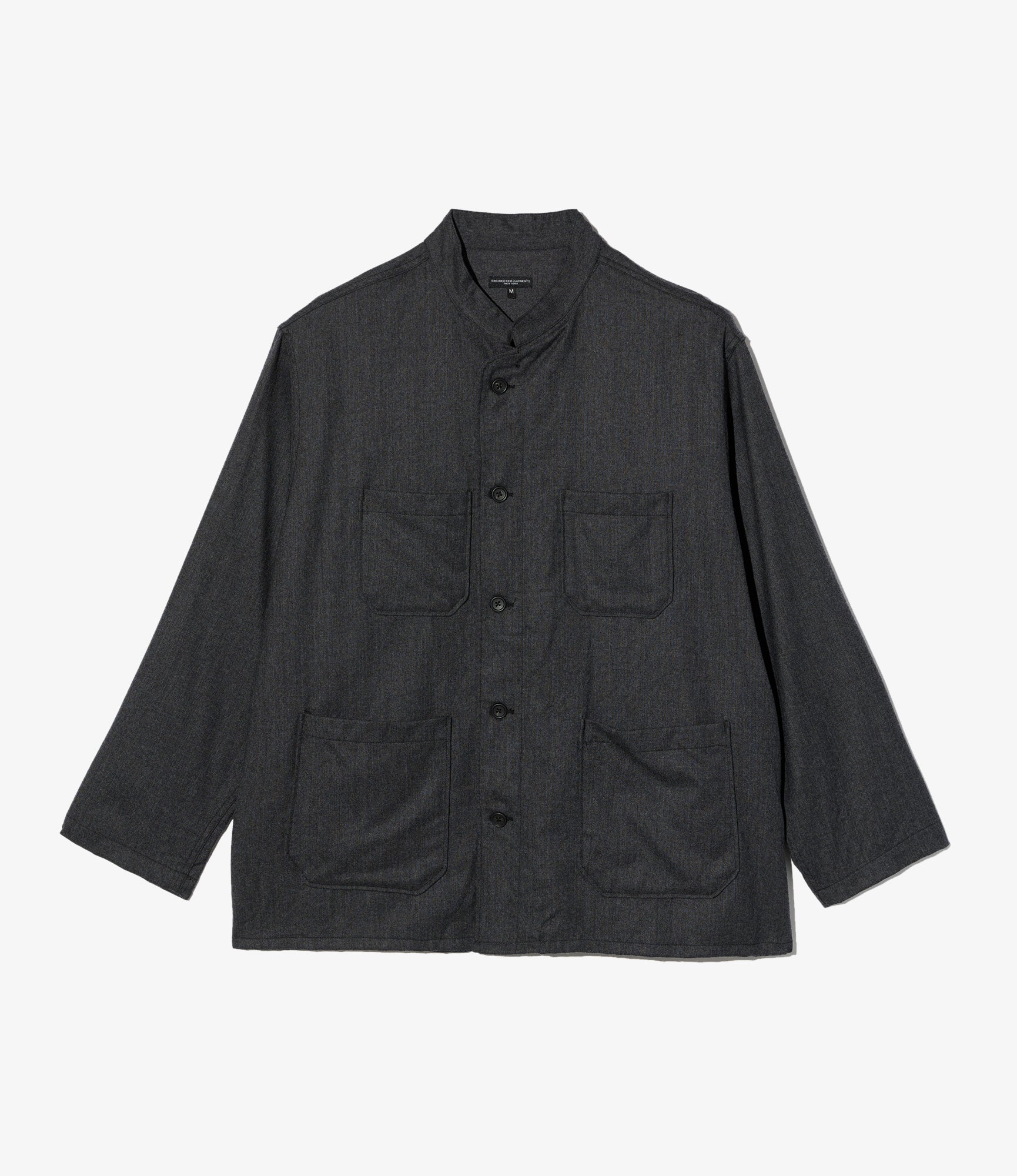 Dayton Shirt - Dk. Grey High Count Worsted Wool