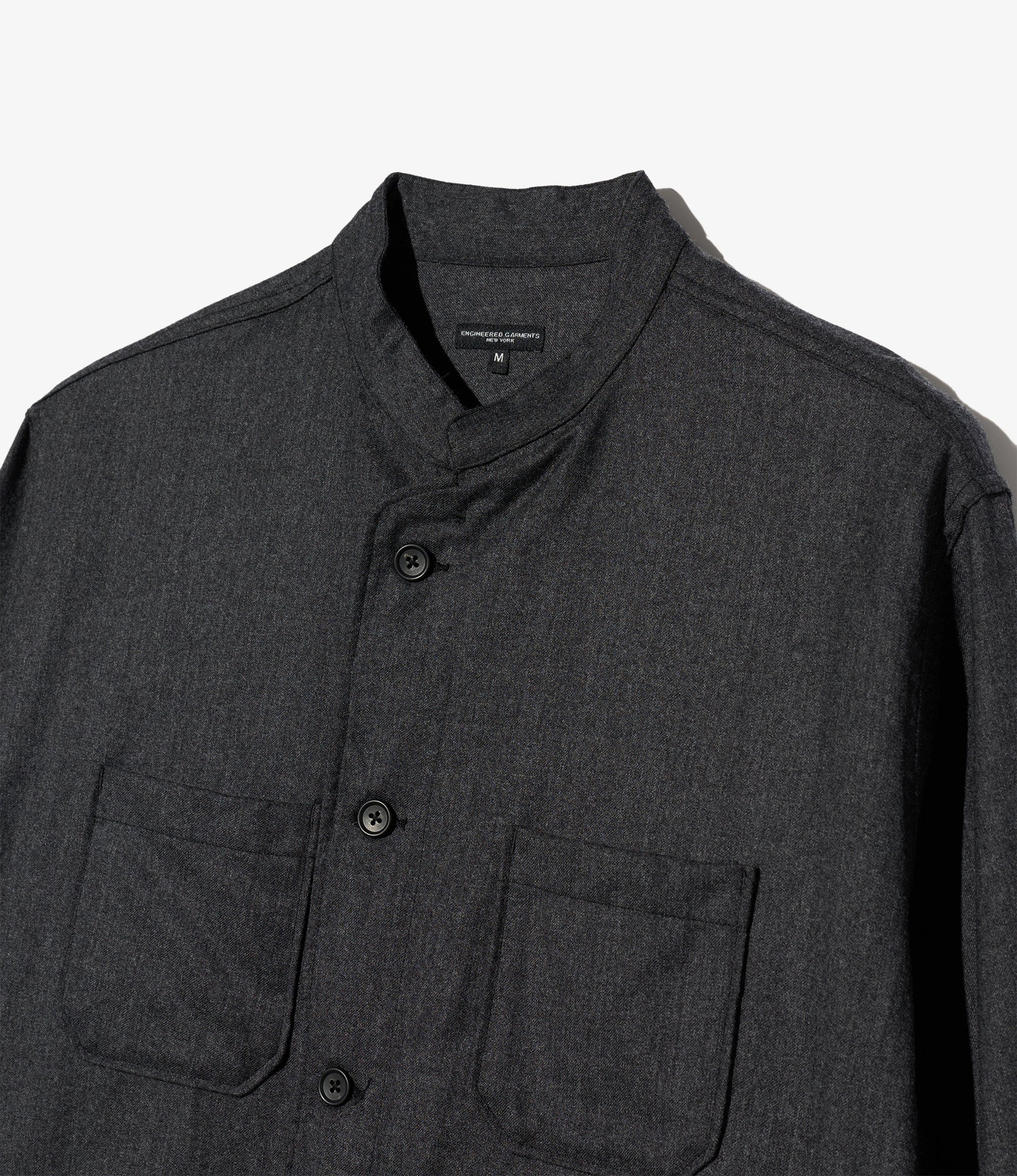 Dayton Shirt - Dk. Grey High Count Worsted Wool