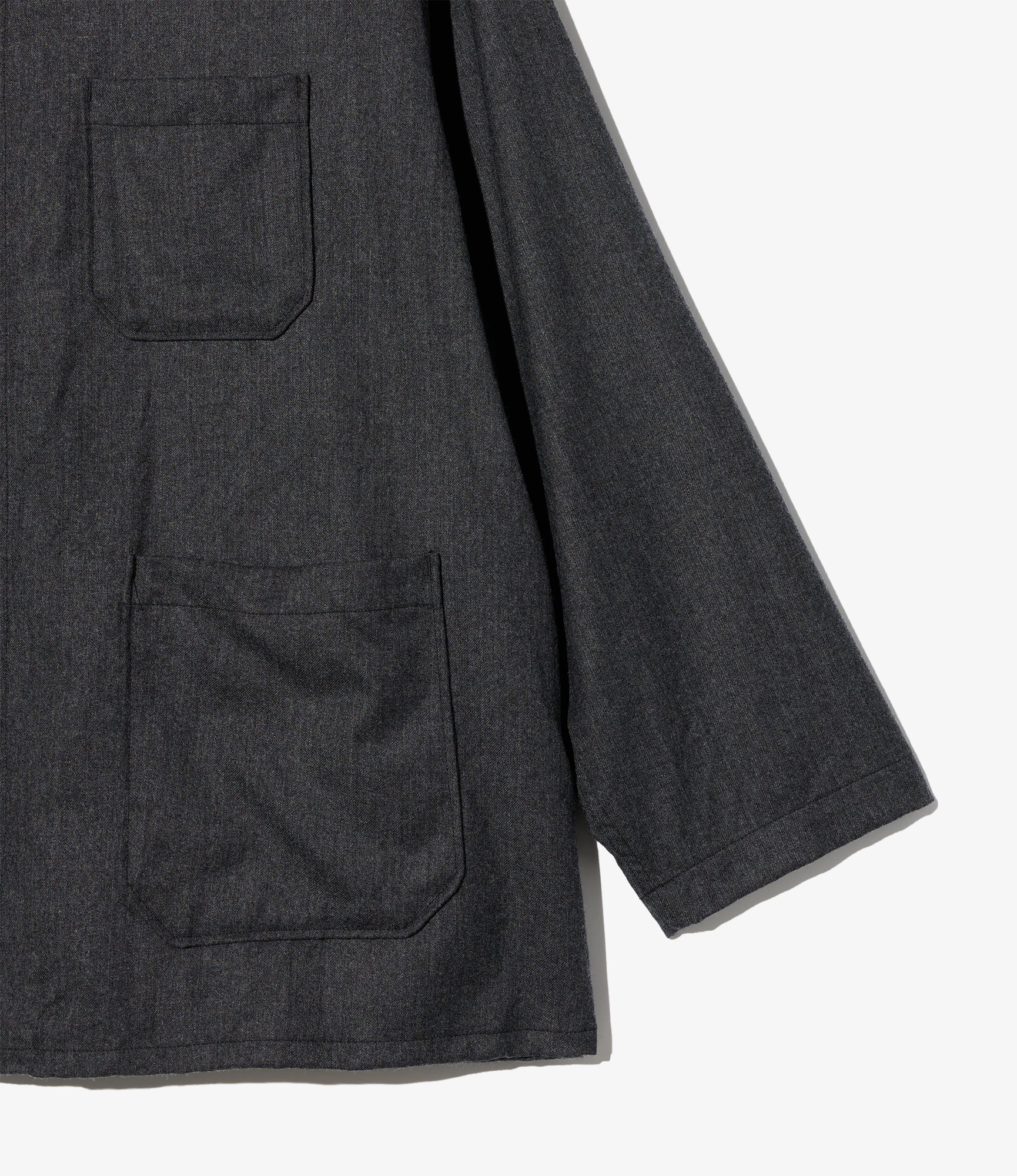 Dayton Shirt - Dk. Grey High Count Worsted Wool