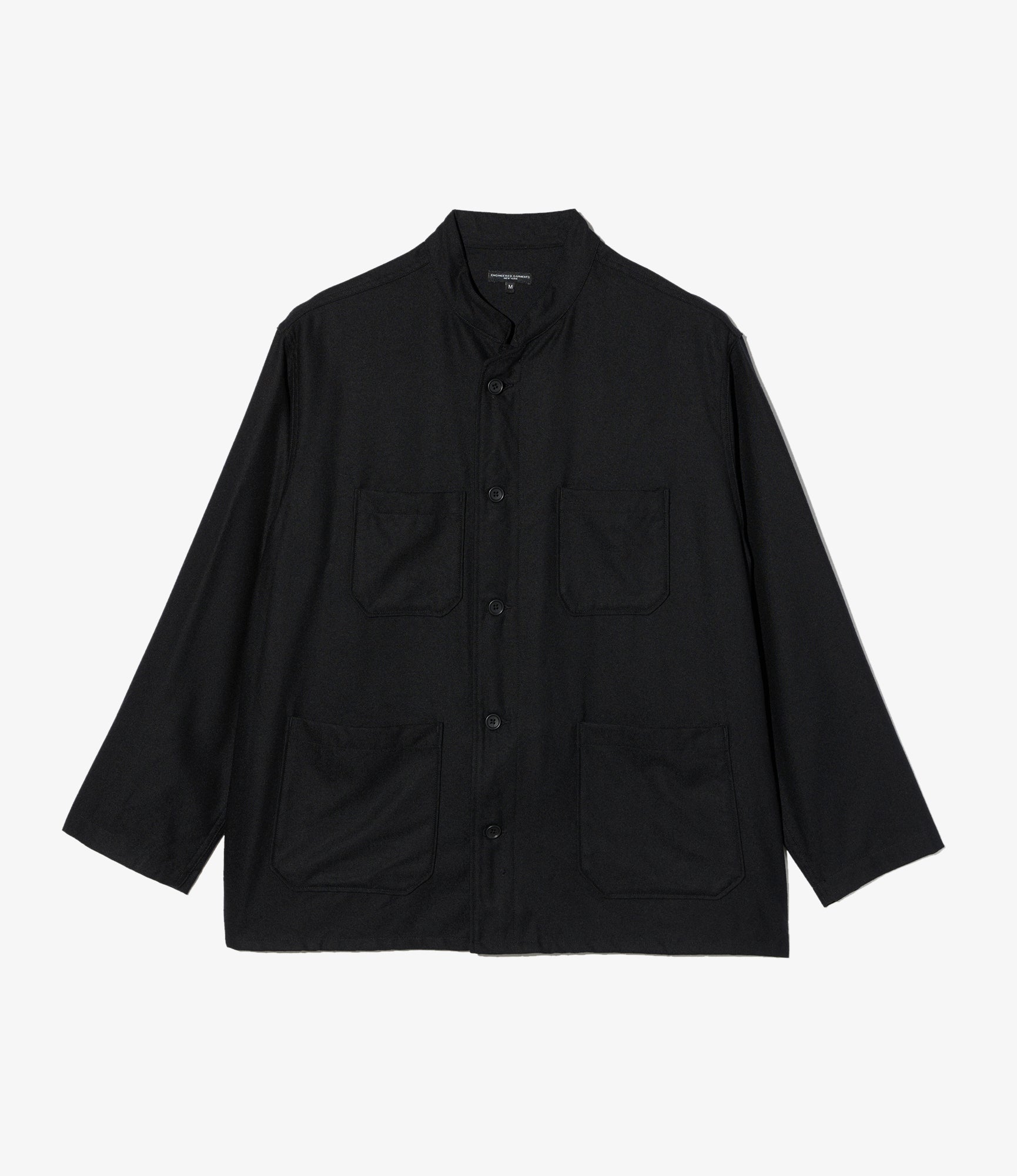 Dayton Shirt - Black High Count Worsted Wool
