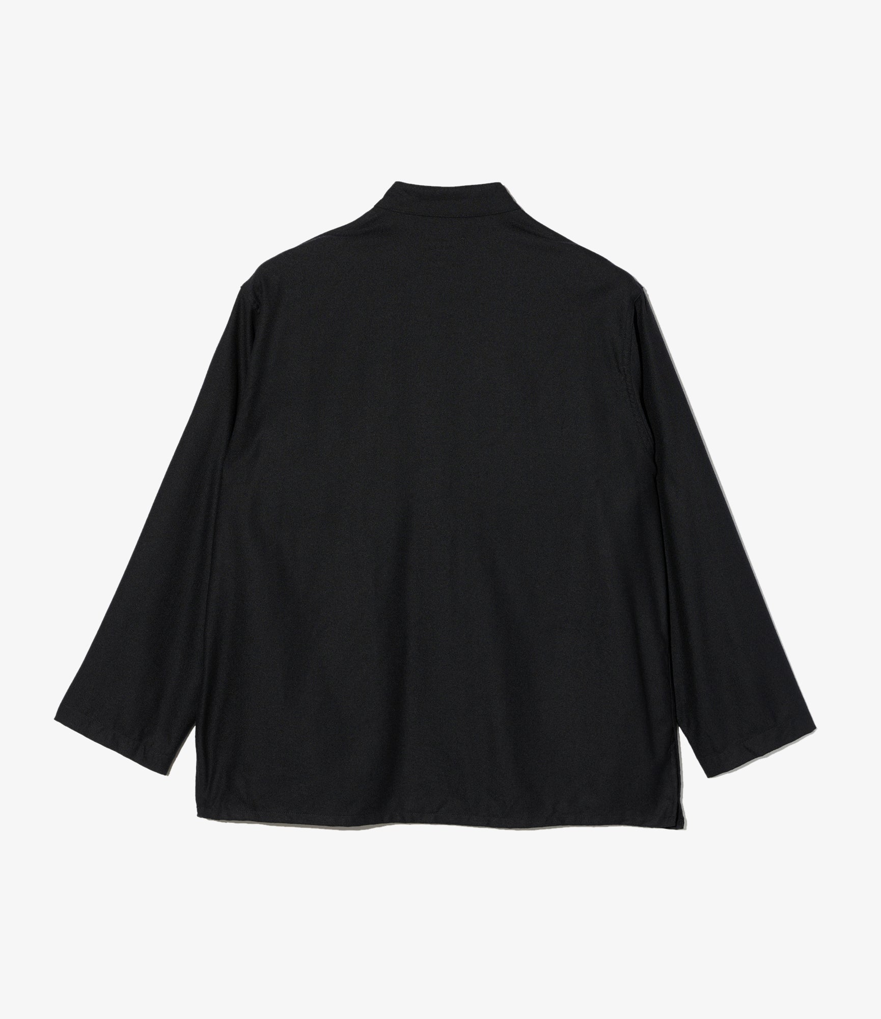 Dayton Shirt - Black High Count Worsted Wool