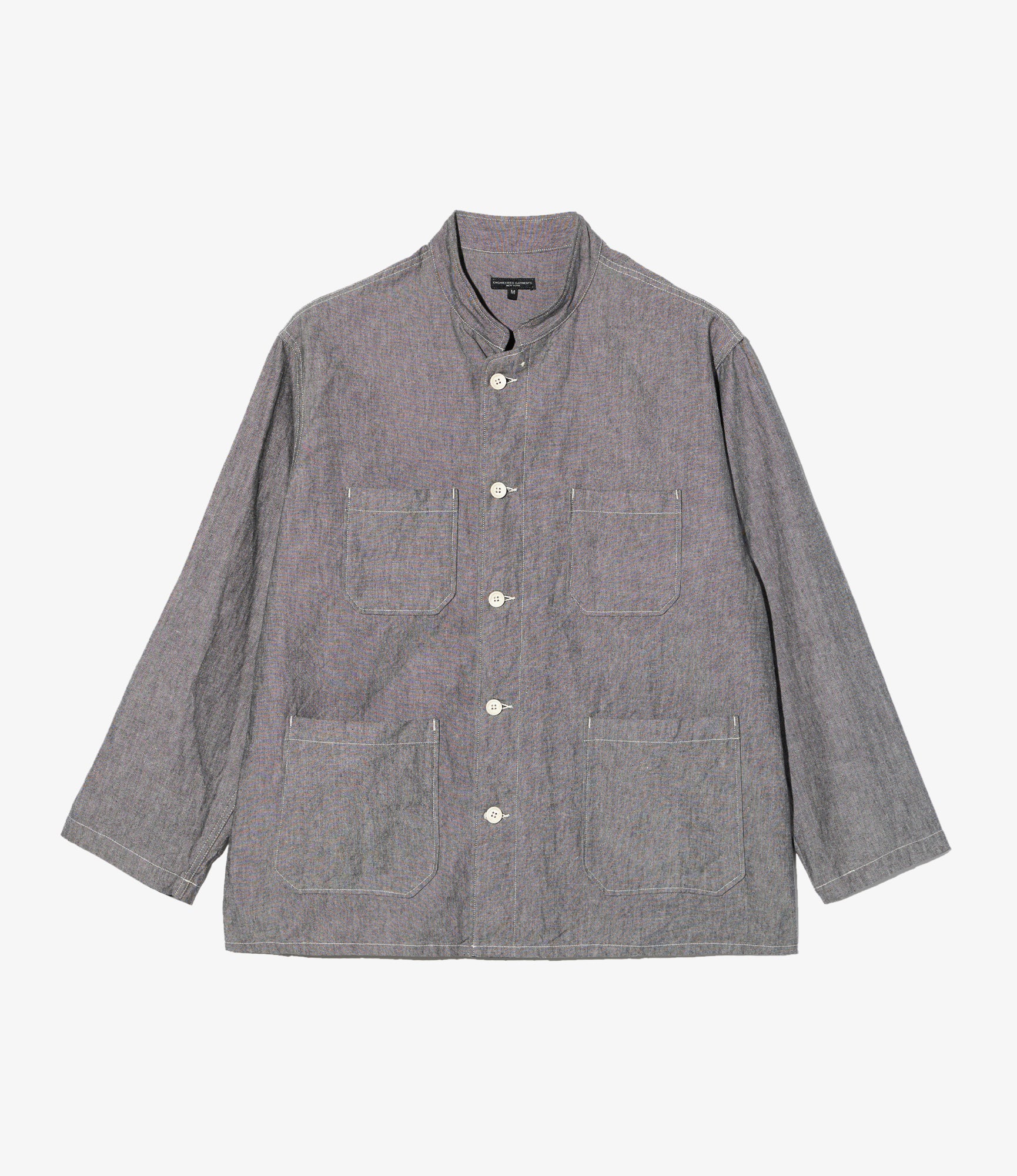 Dayton Shirt - Grey Cotton Chambray