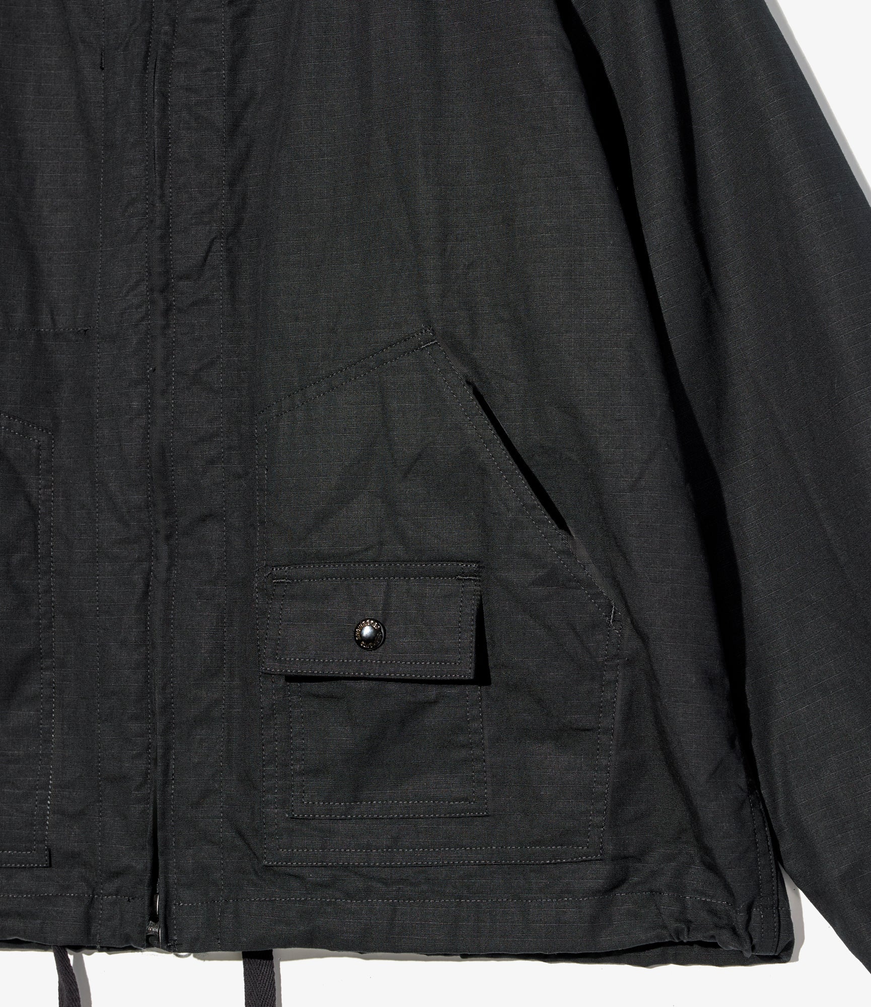 Deck Parka - Black Cotton Ripstop
