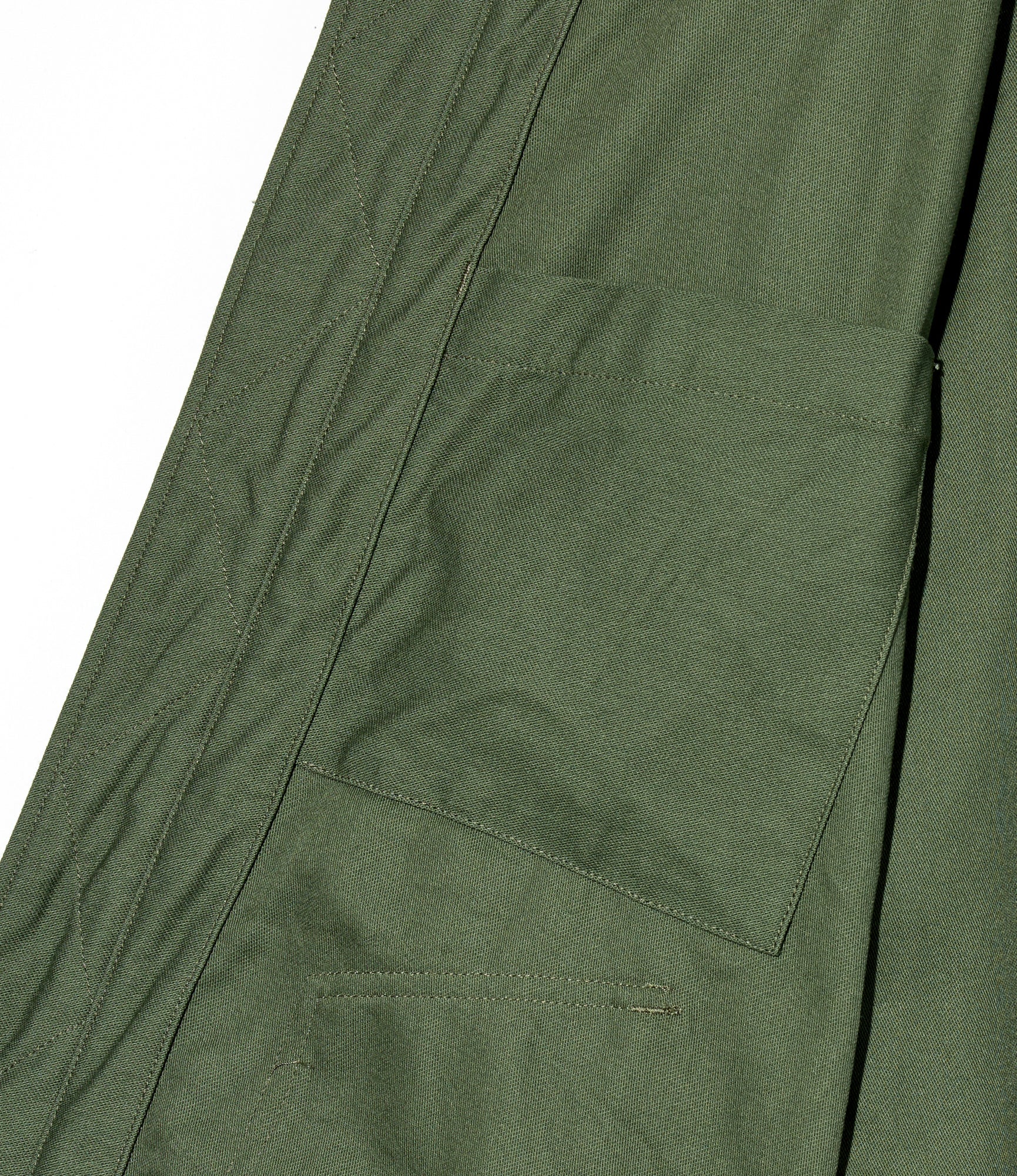 Deck Parka - Olive Cotton Reverse Sateen