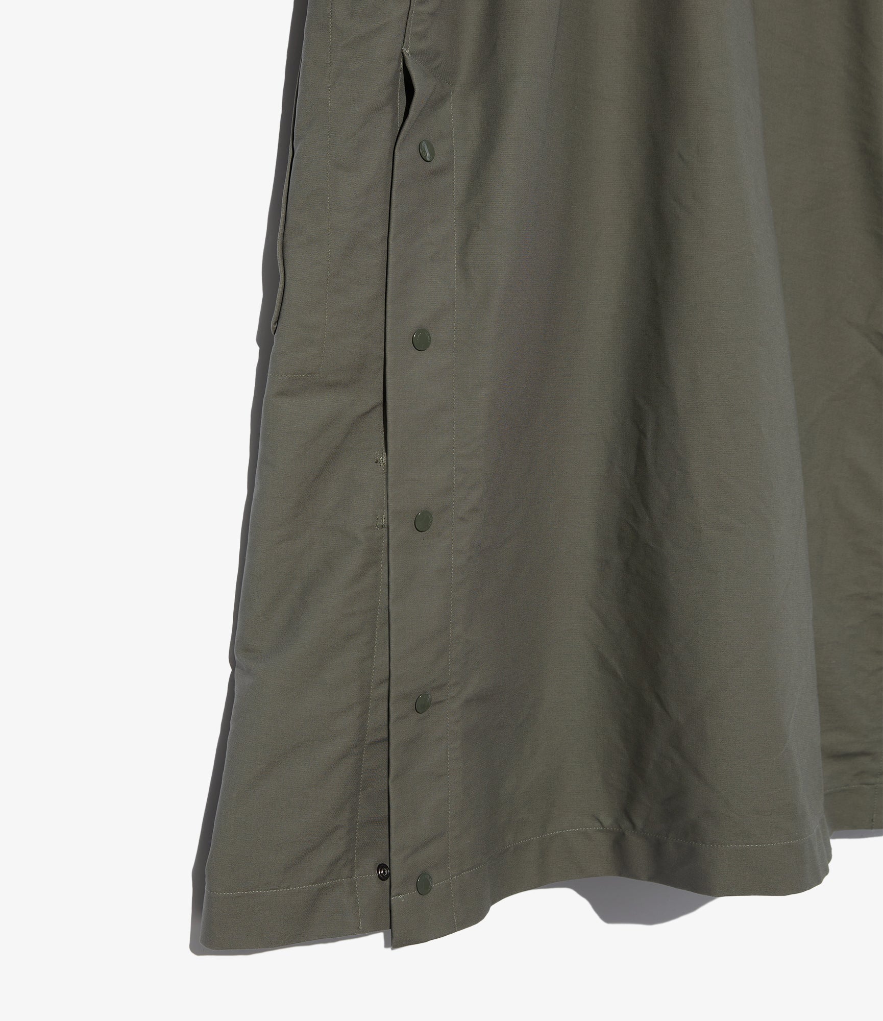 Duffle Coat - Olive Cotton Double Cloth