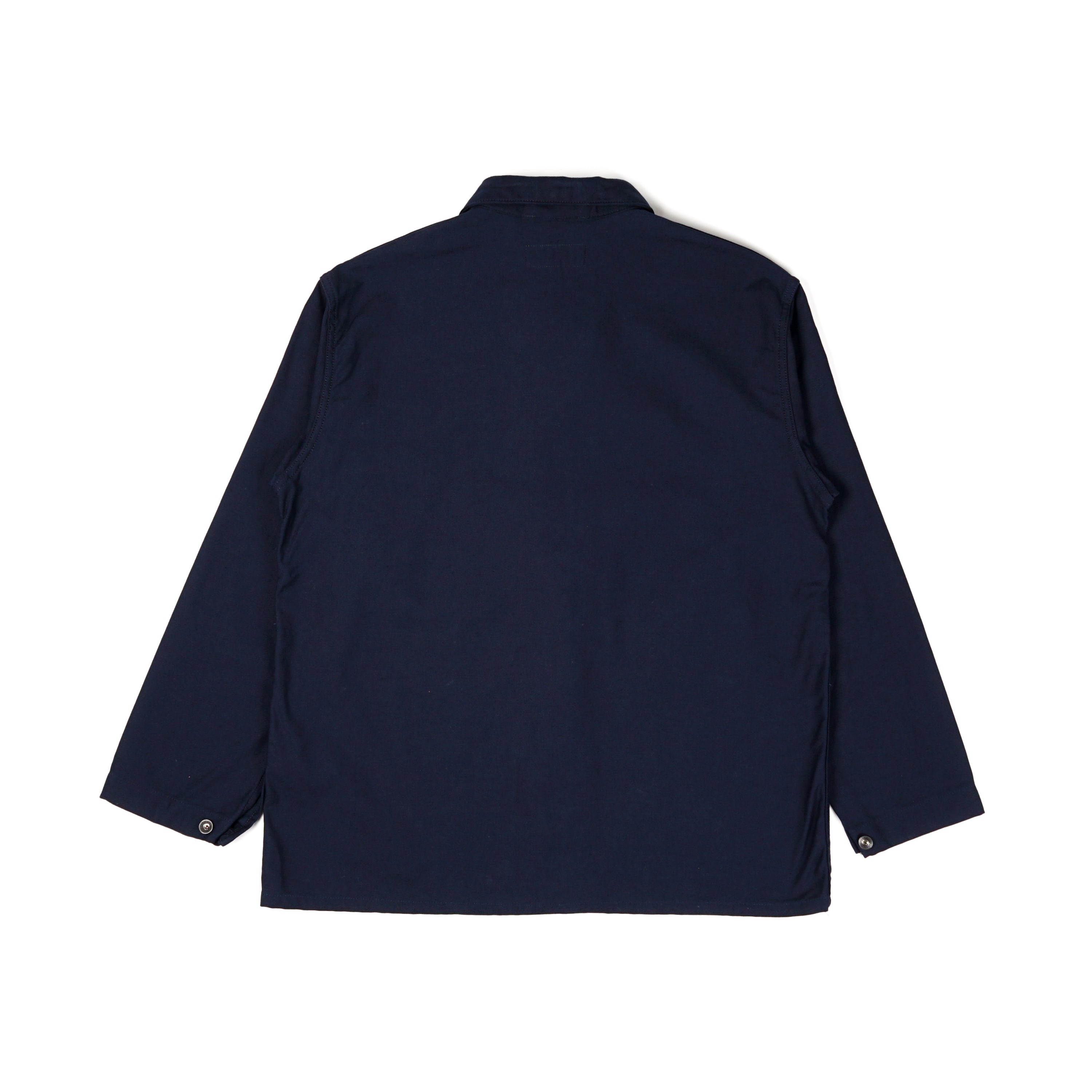 Utility Jacket - Dark Navy Cotton Reverse Sateen