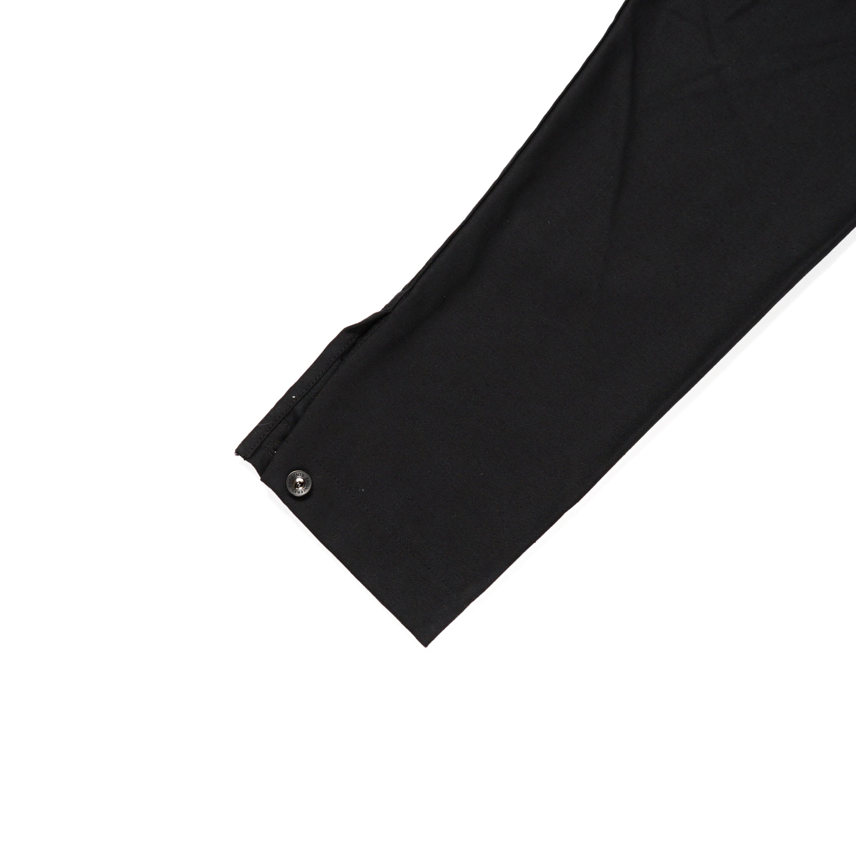 Utility Jacket - Black Cotton Reverse Sateen