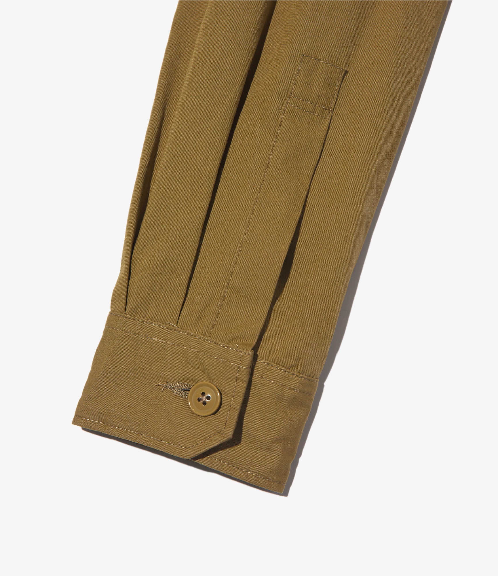 Explorer Shirt Jacket - Dk. Khaki Cotton Crosgrain