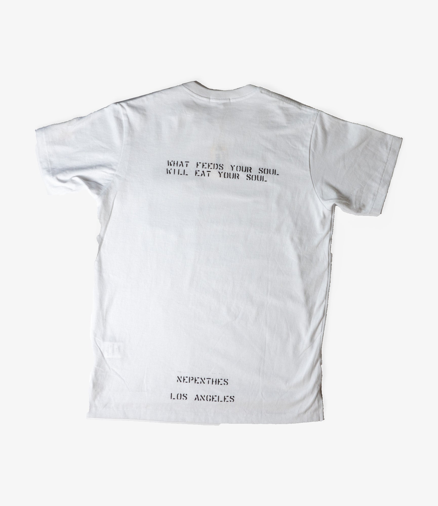 NPLA X Feal Mor - Stencil Tee - White
