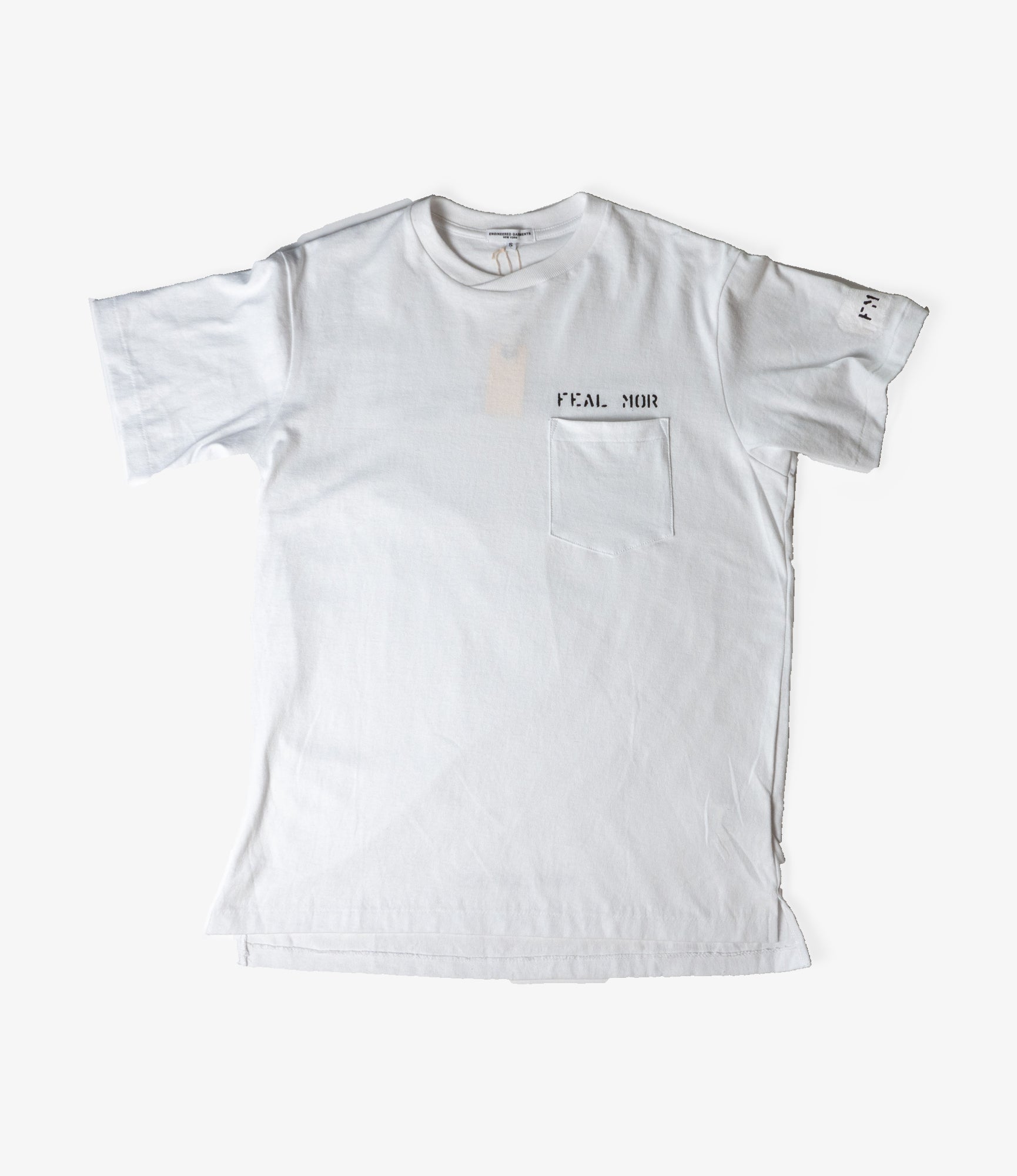 NPLA X Feal Mor - Stencil Tee - White