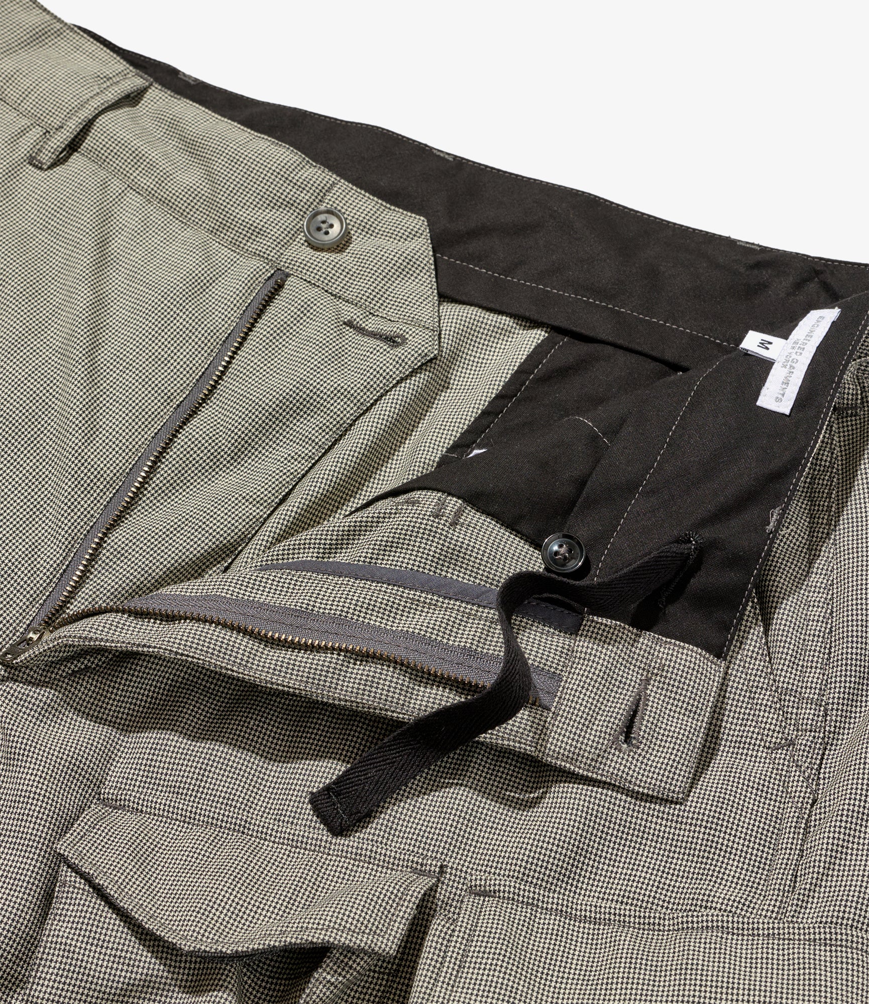 FA Pant - Grey Micro Houndstooth Tropical Wool