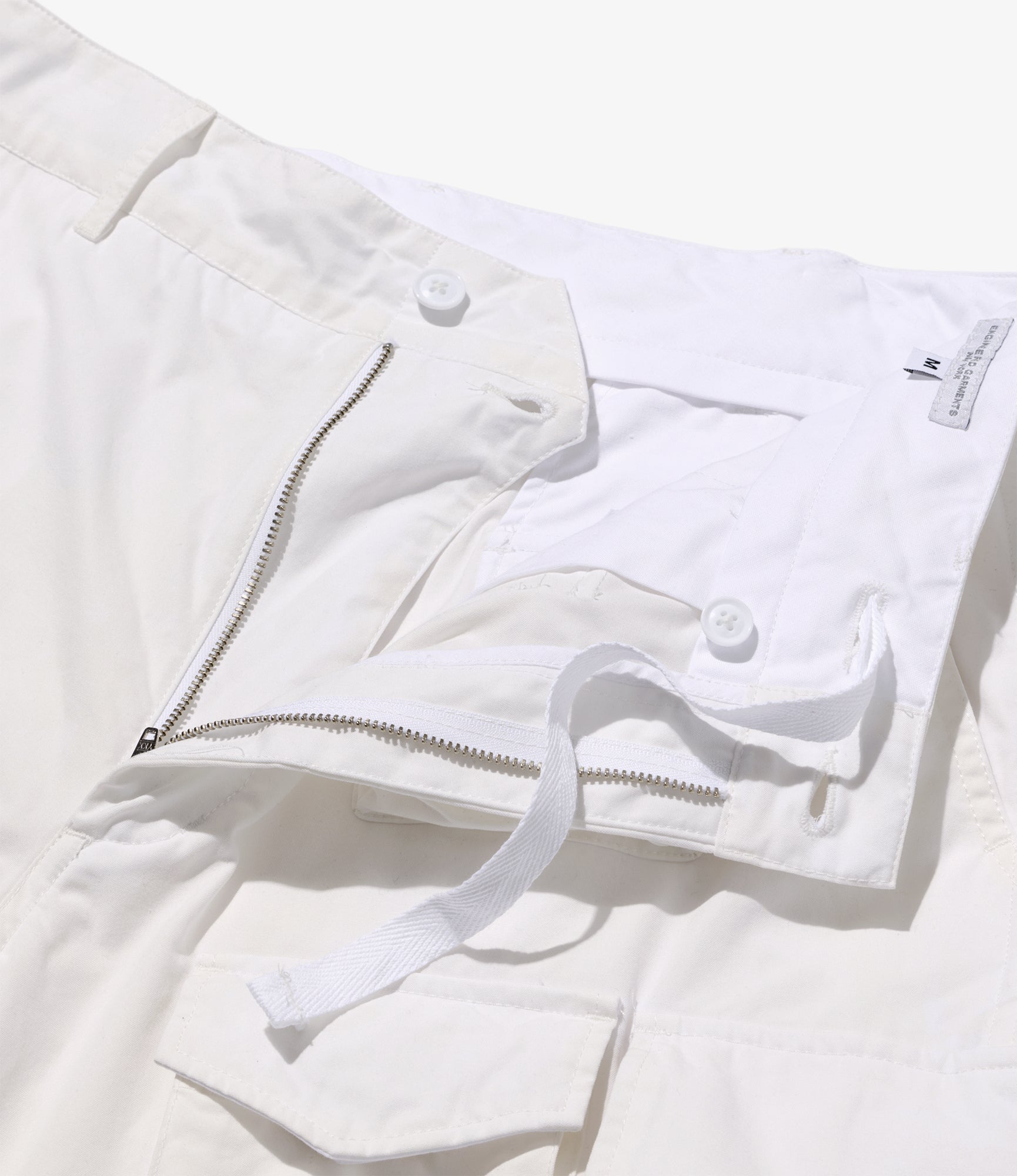 FA Pant - White Cotton Heavy Poplin