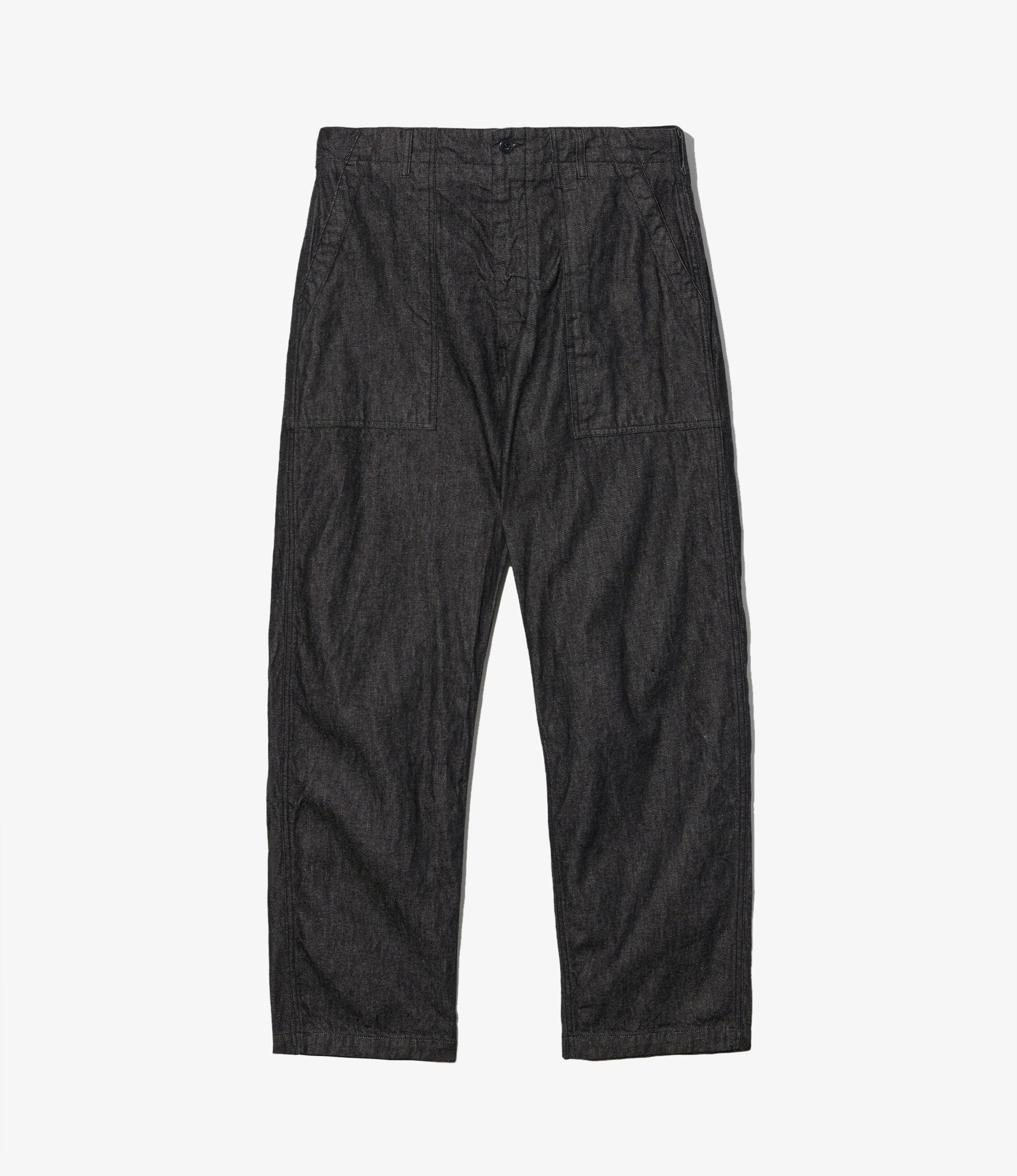 Fatigue Pant - Black Cotton Cone Denim