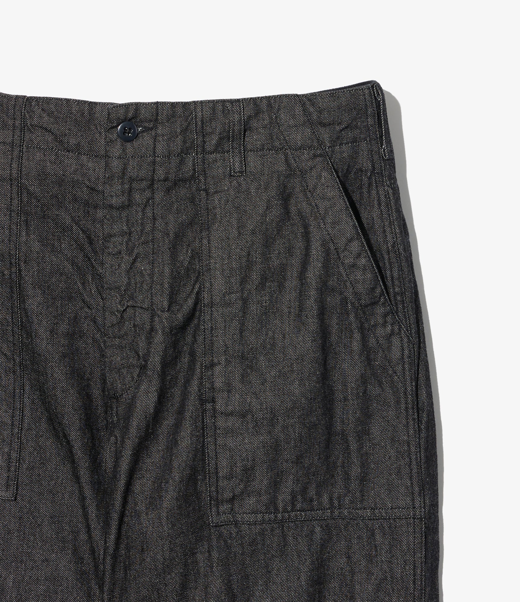 Fatigue Pant - Black Cotton Cone Denim