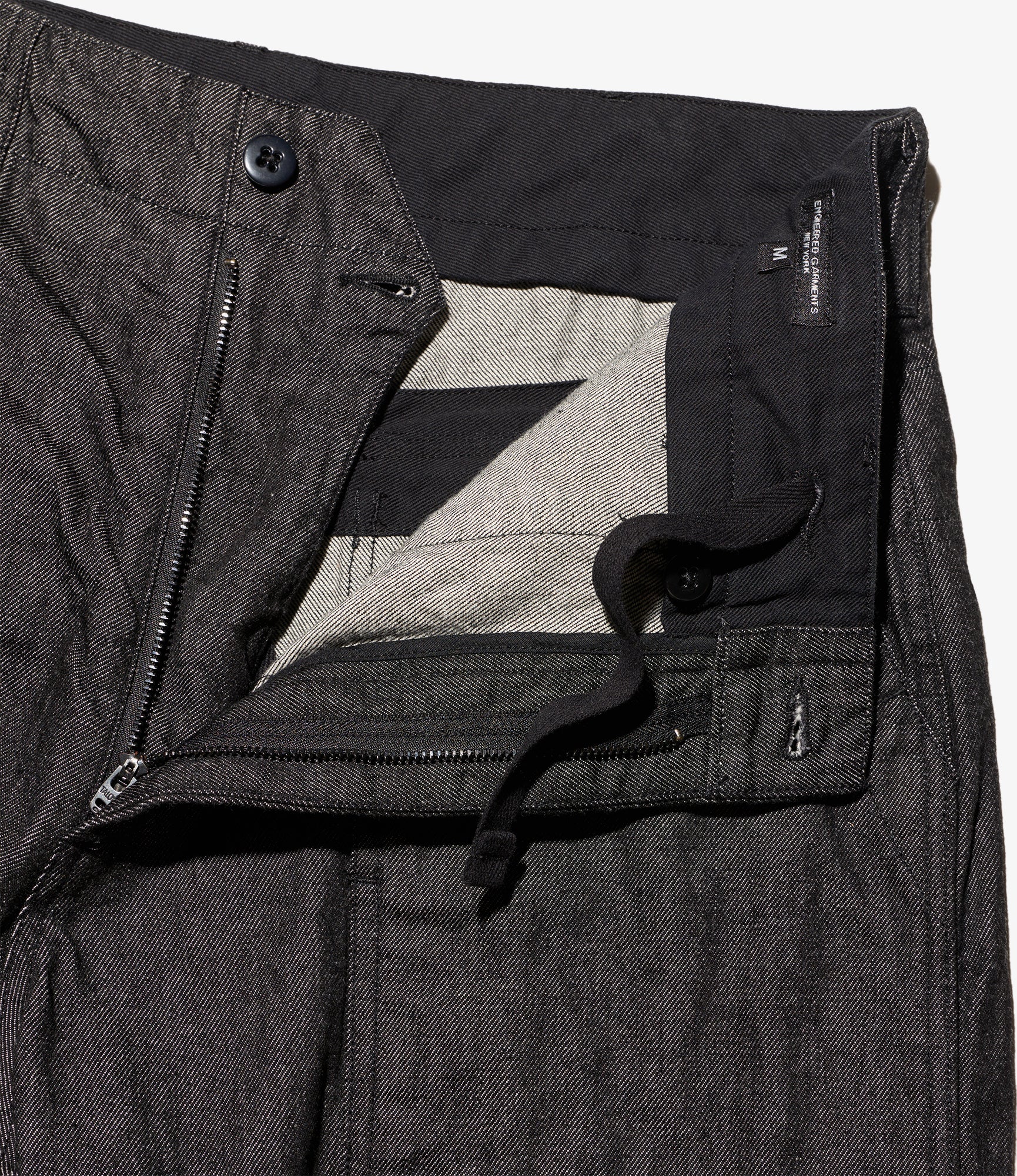 Fatigue Pant - Black Cotton Cone Denim