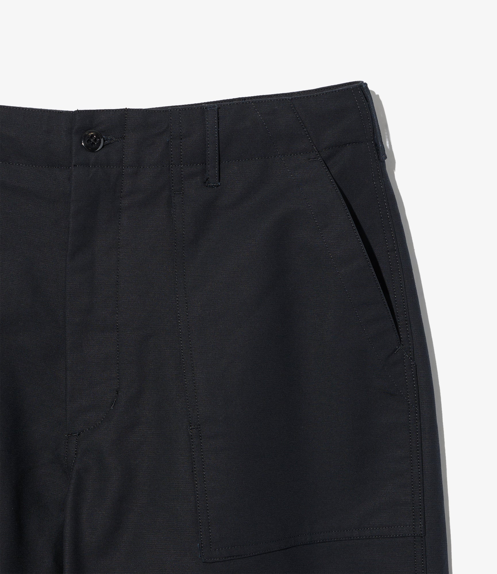 Fatigue Pant - Black Cotton Double Cloth