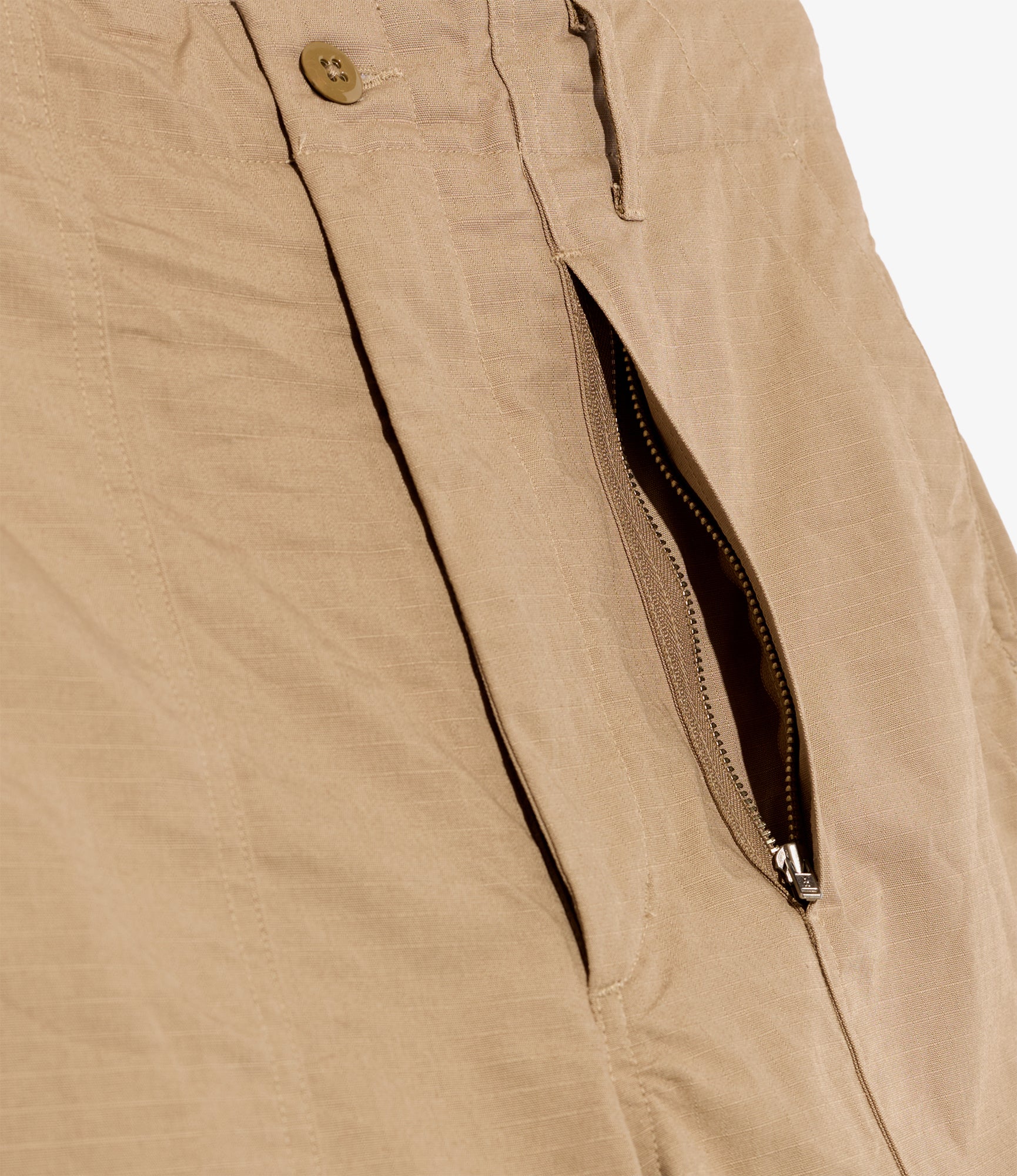 Fatigue Short - Khaki Cotton Ripstop