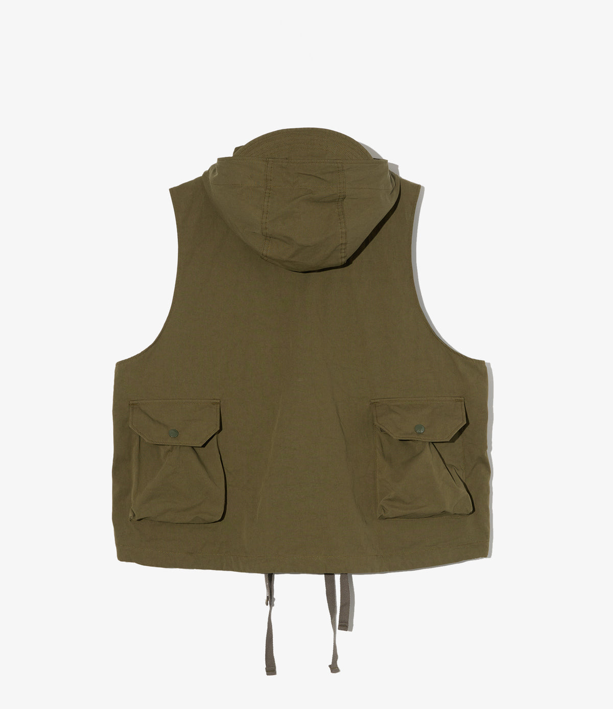 Engineered Garments - Field Vest - Olive Cotton Sanded Twill ...