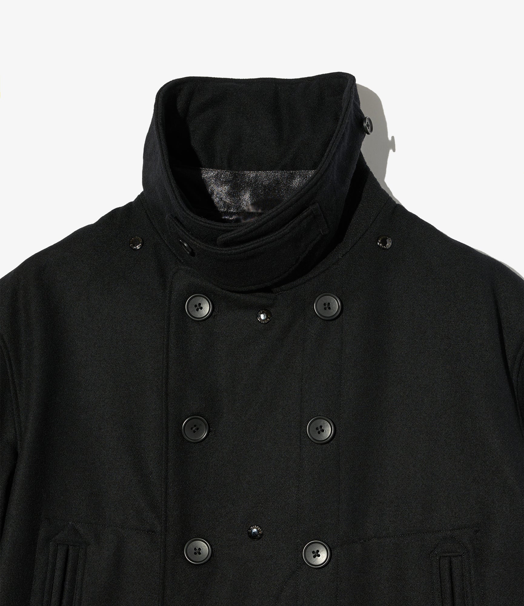 Fireman Jacket - Black 24oz Wool Melton