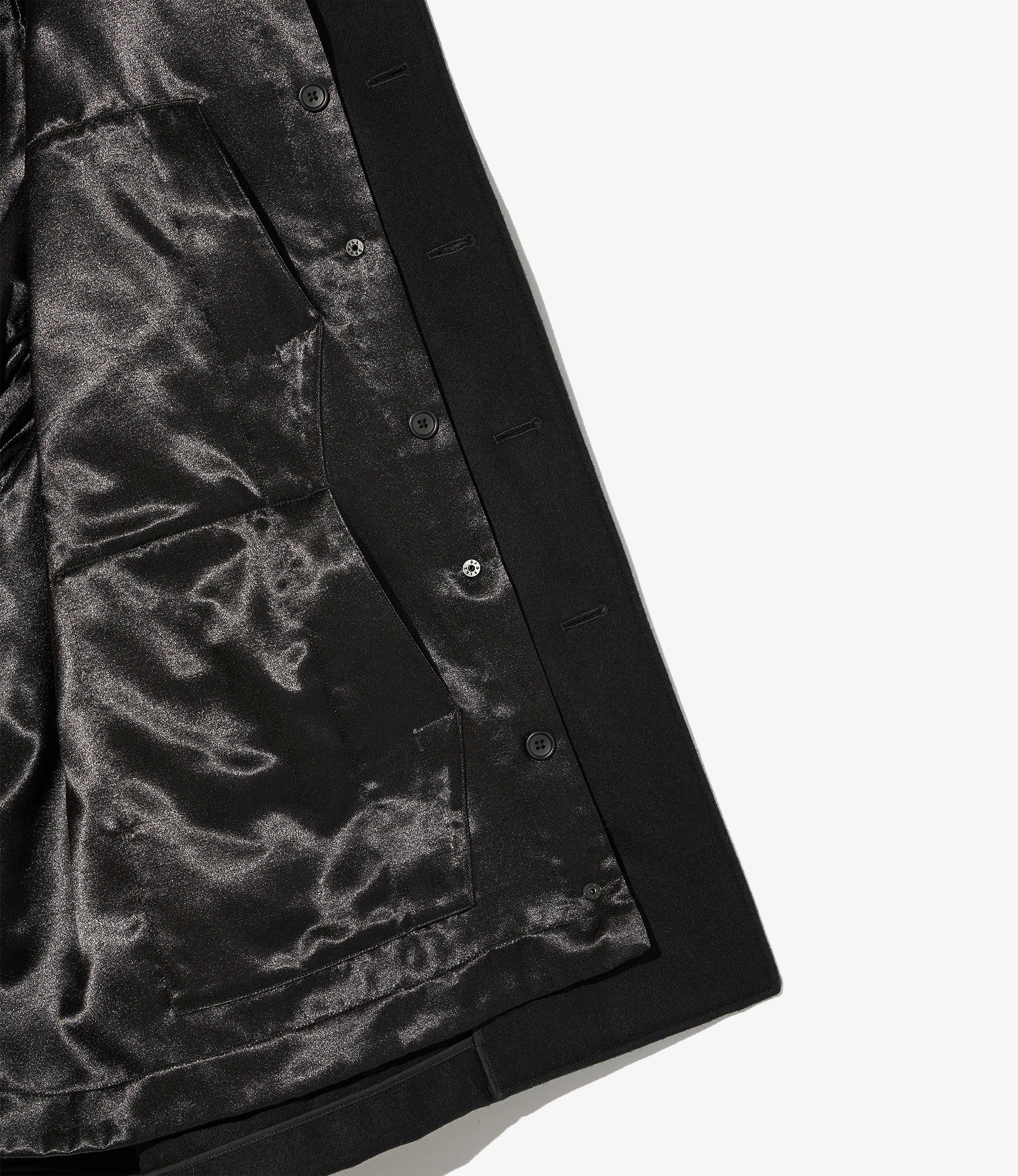 Fireman Jacket - Black 24oz Wool Melton