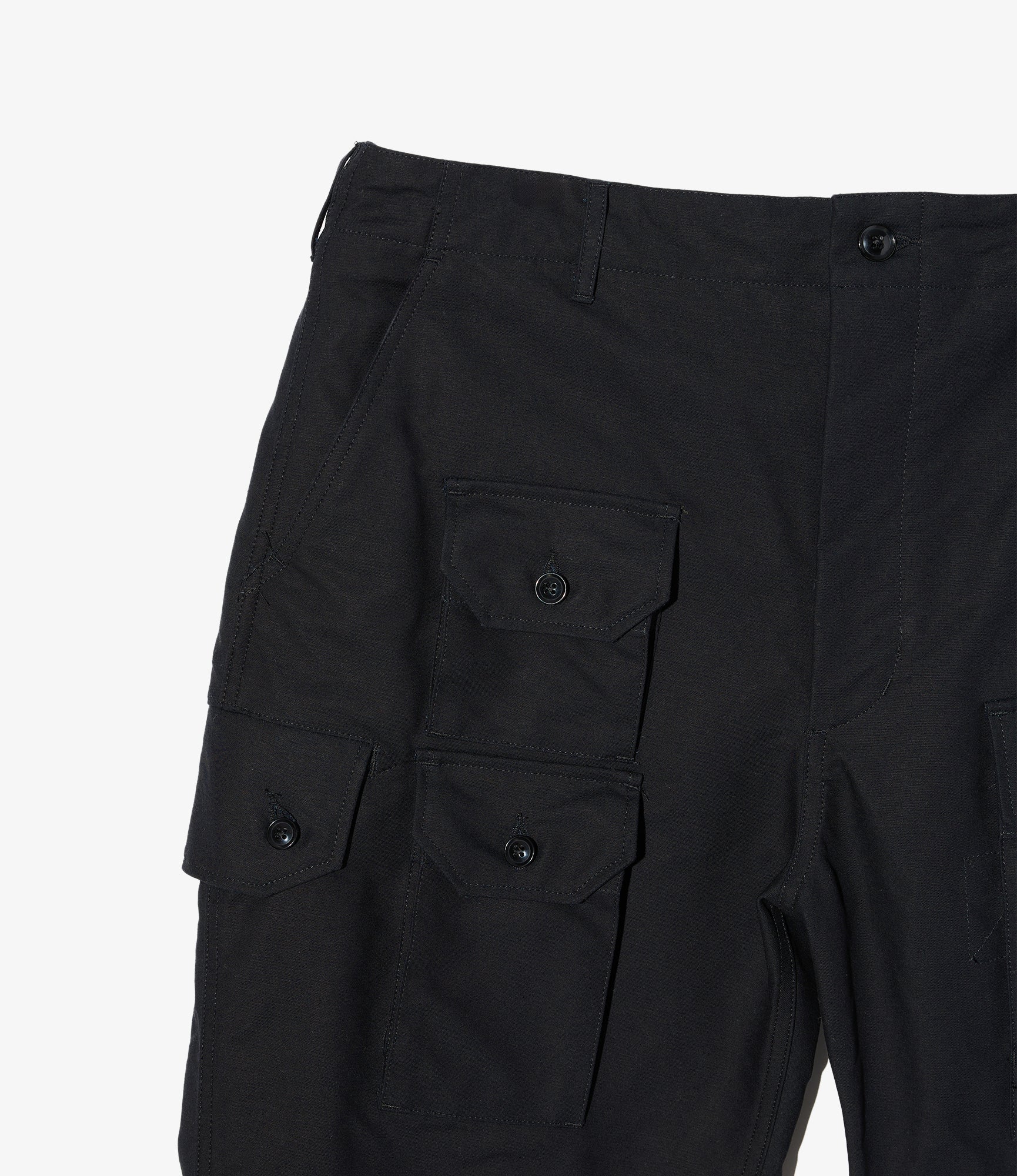 Flight Pant - Black Cotton Double Cloth